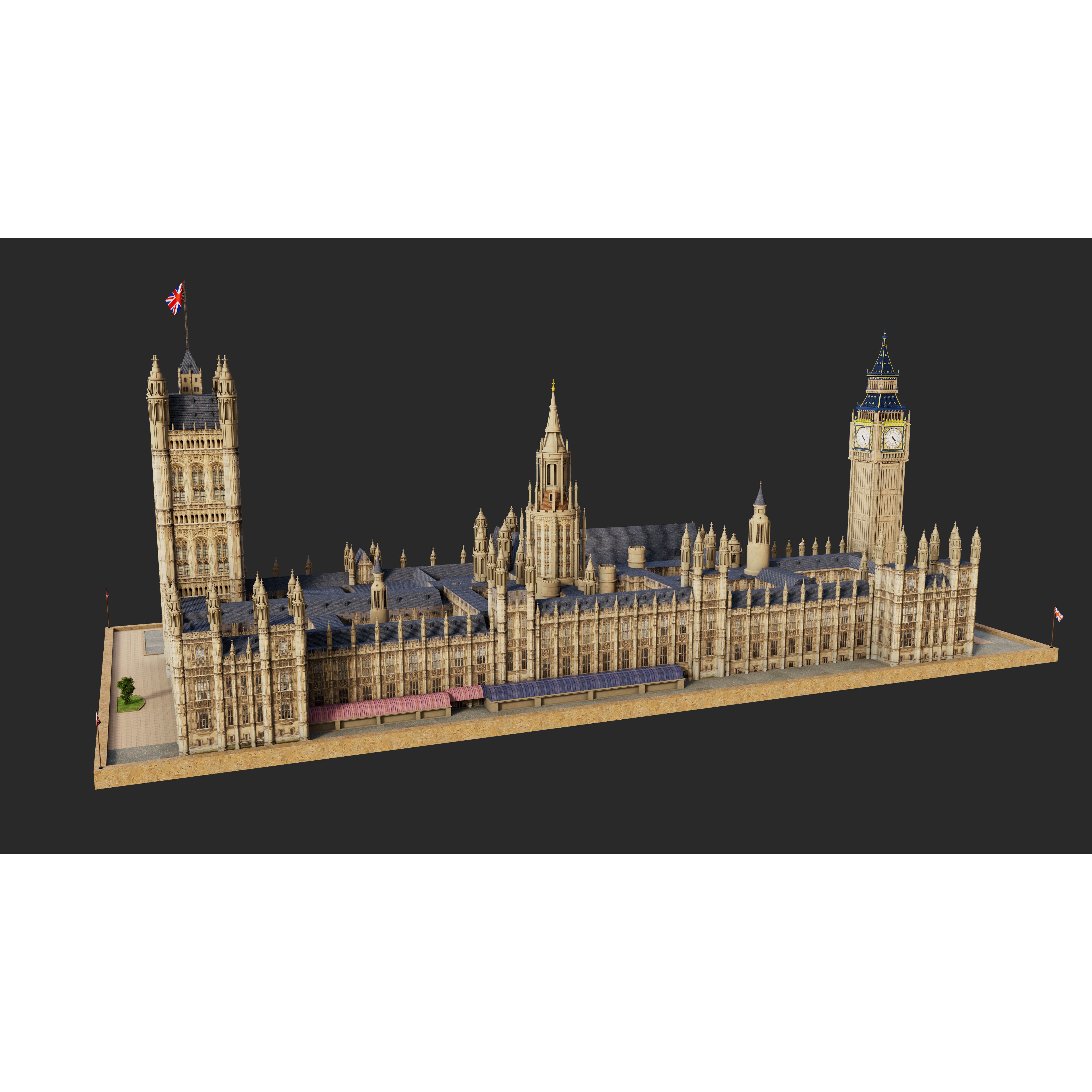 House of Parliaments - Game-Ready 3D Model - View 3