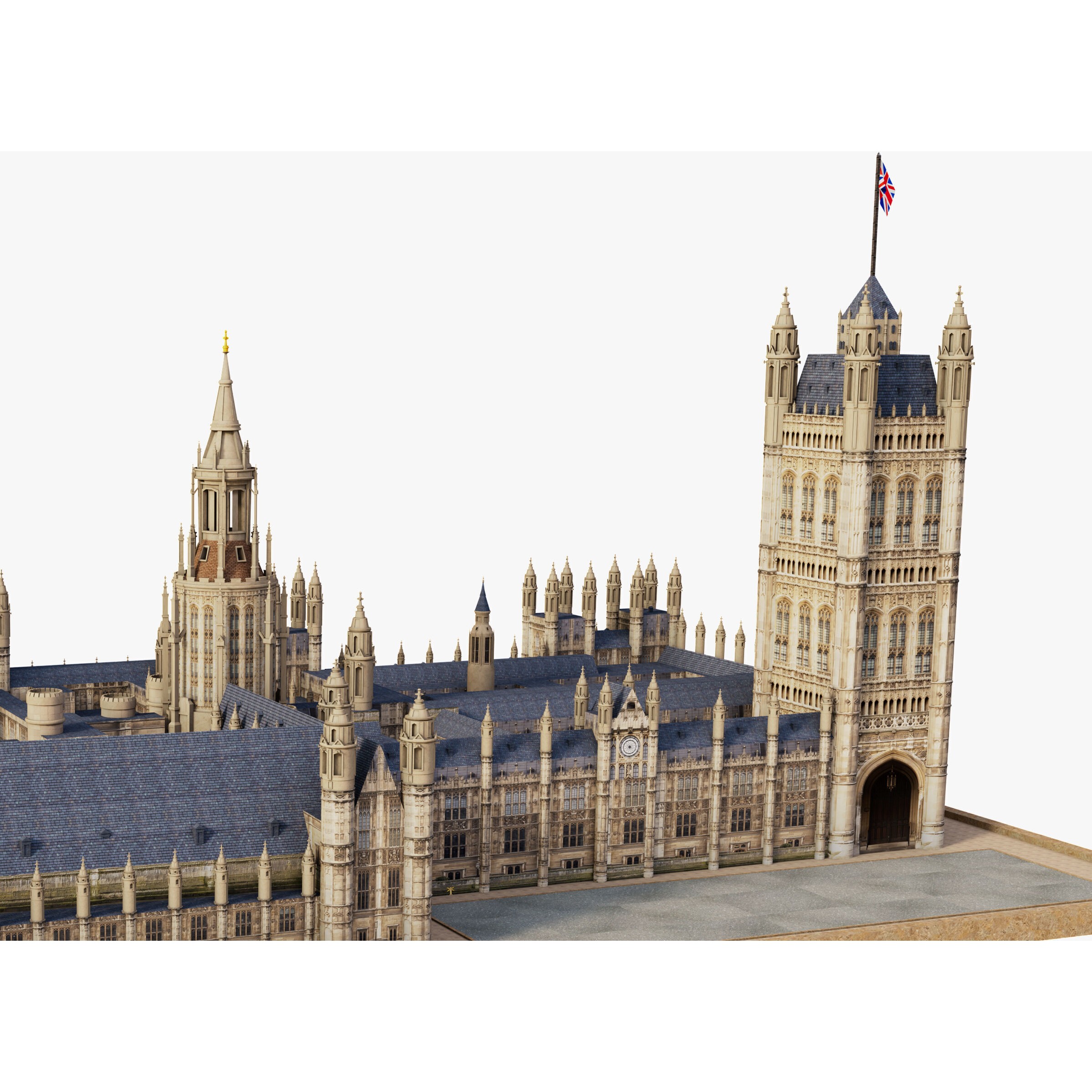 House of Parliaments - Game-Ready 3D Model - View 6