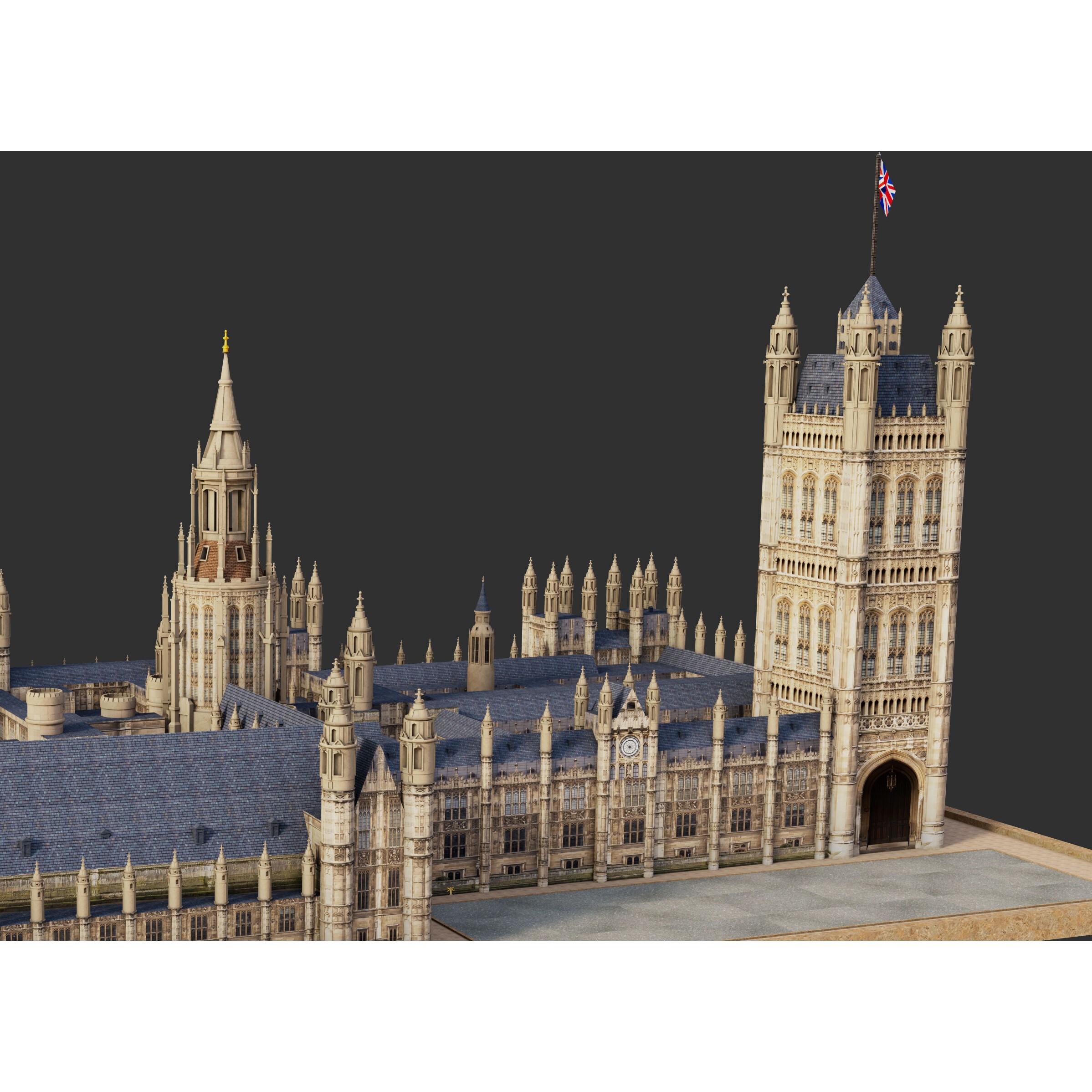 House of Parliaments - Game-Ready 3D Model - View 7