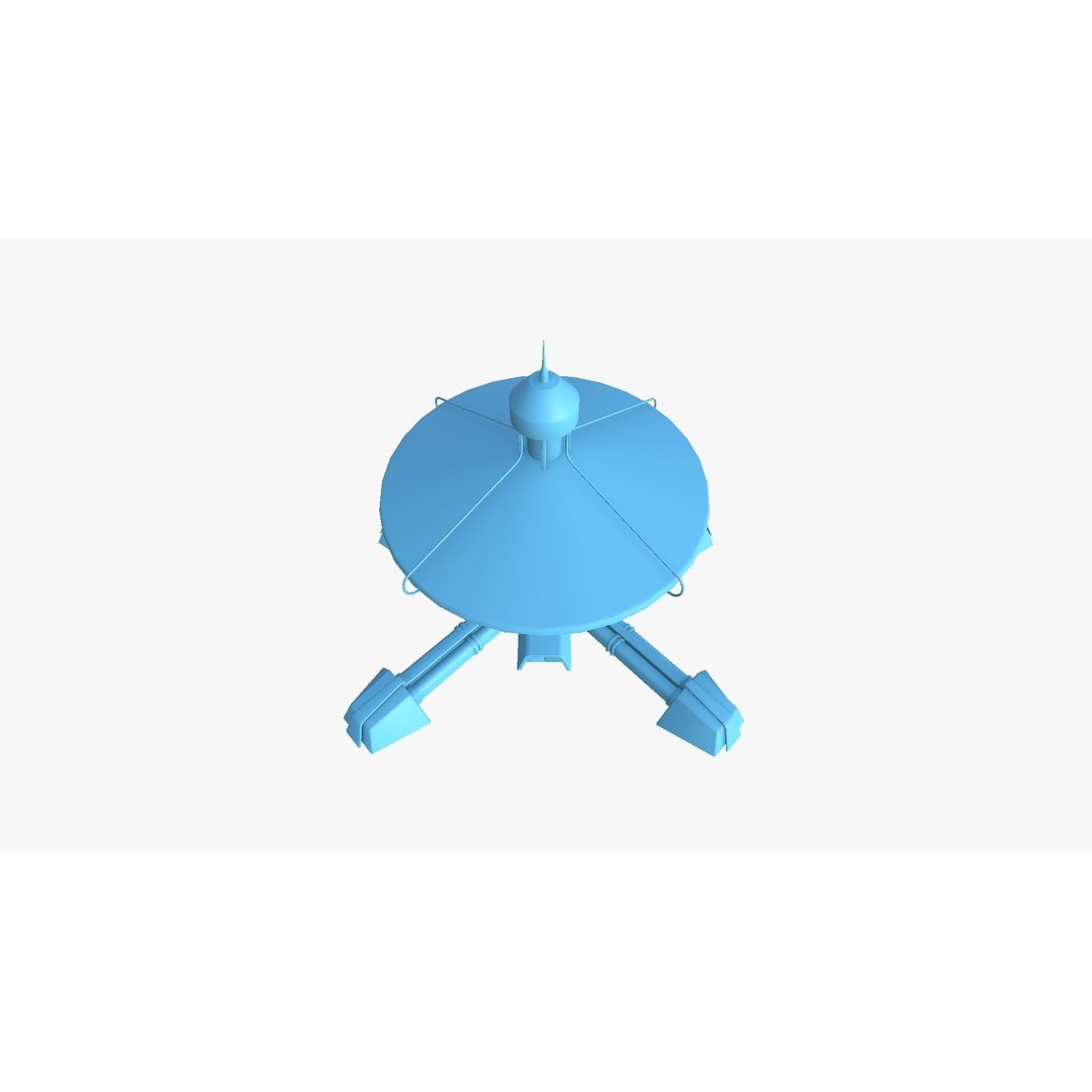 Sci-Fi Facility C08 3D Model – Low Poly Exterior Design, FBX & OBJ - View 14