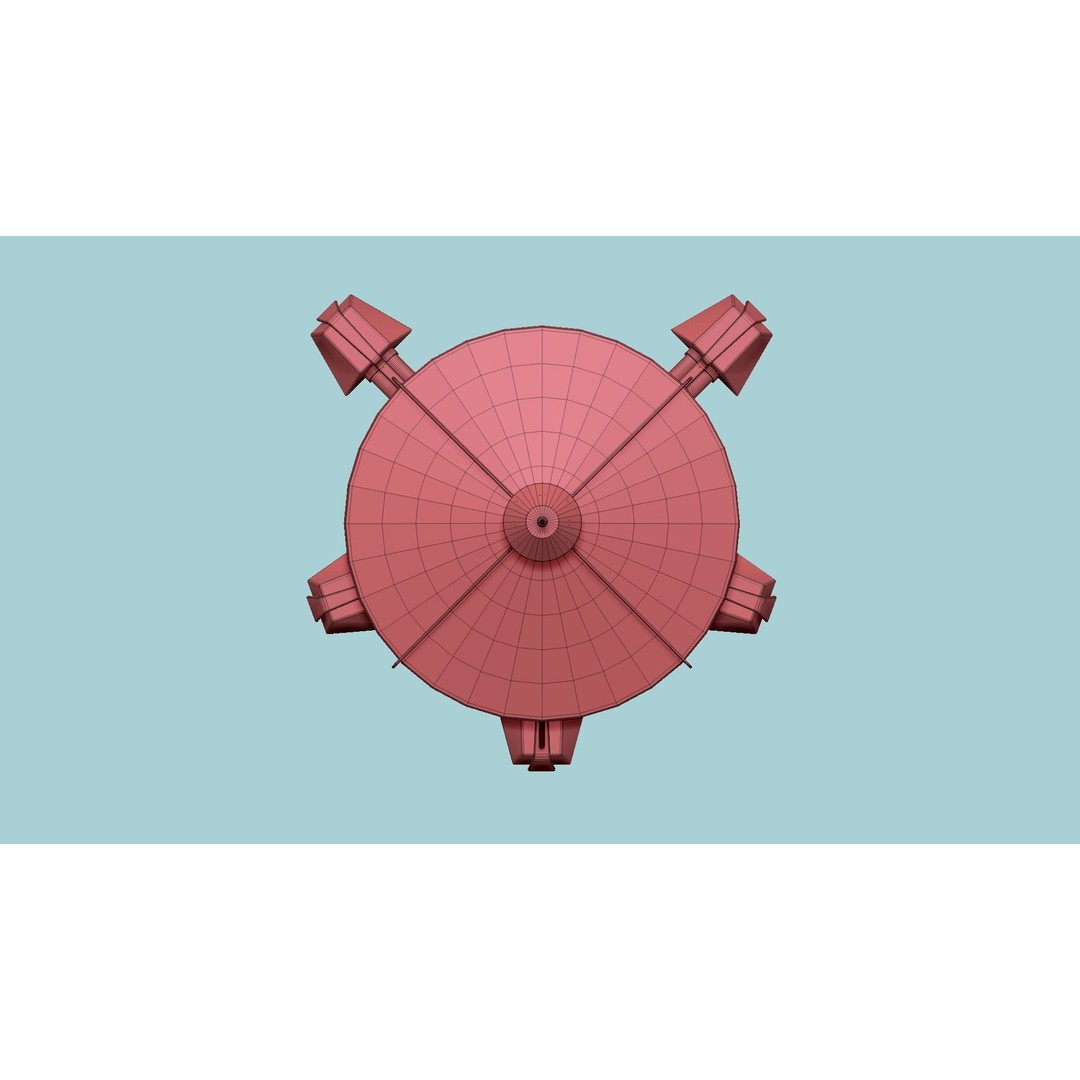 Sci-Fi Facility C08 3D Model – Low Poly Exterior Design, FBX & OBJ - View 20