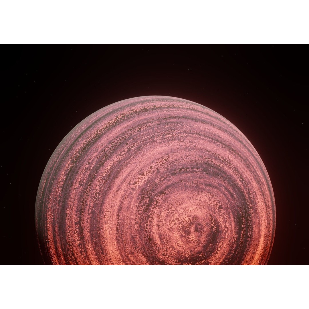 Gas Giant Planet 3D Model – Low Poly Game Asset, FBX, PBR Textures - View 13