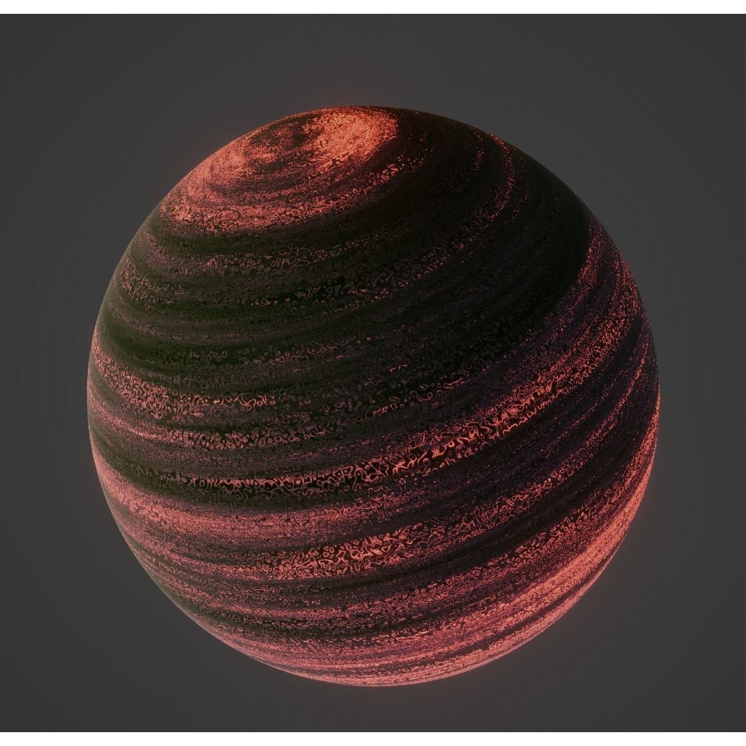 Gas Giant Planet 3D Model – Low Poly Game Asset, FBX, PBR Textures - View 14