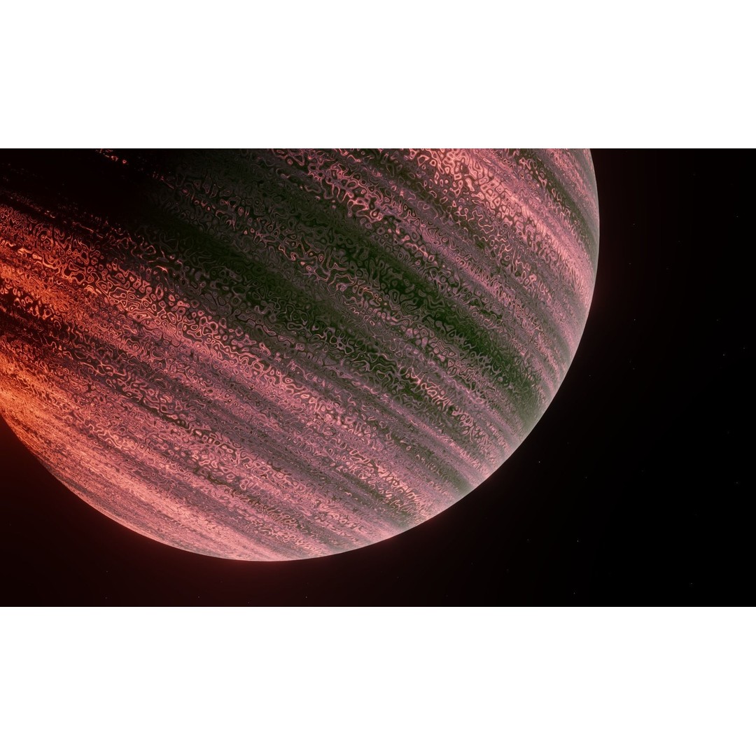 Gas Giant Planet 3D Model – Low Poly Game Asset, FBX, PBR Textures - View 6