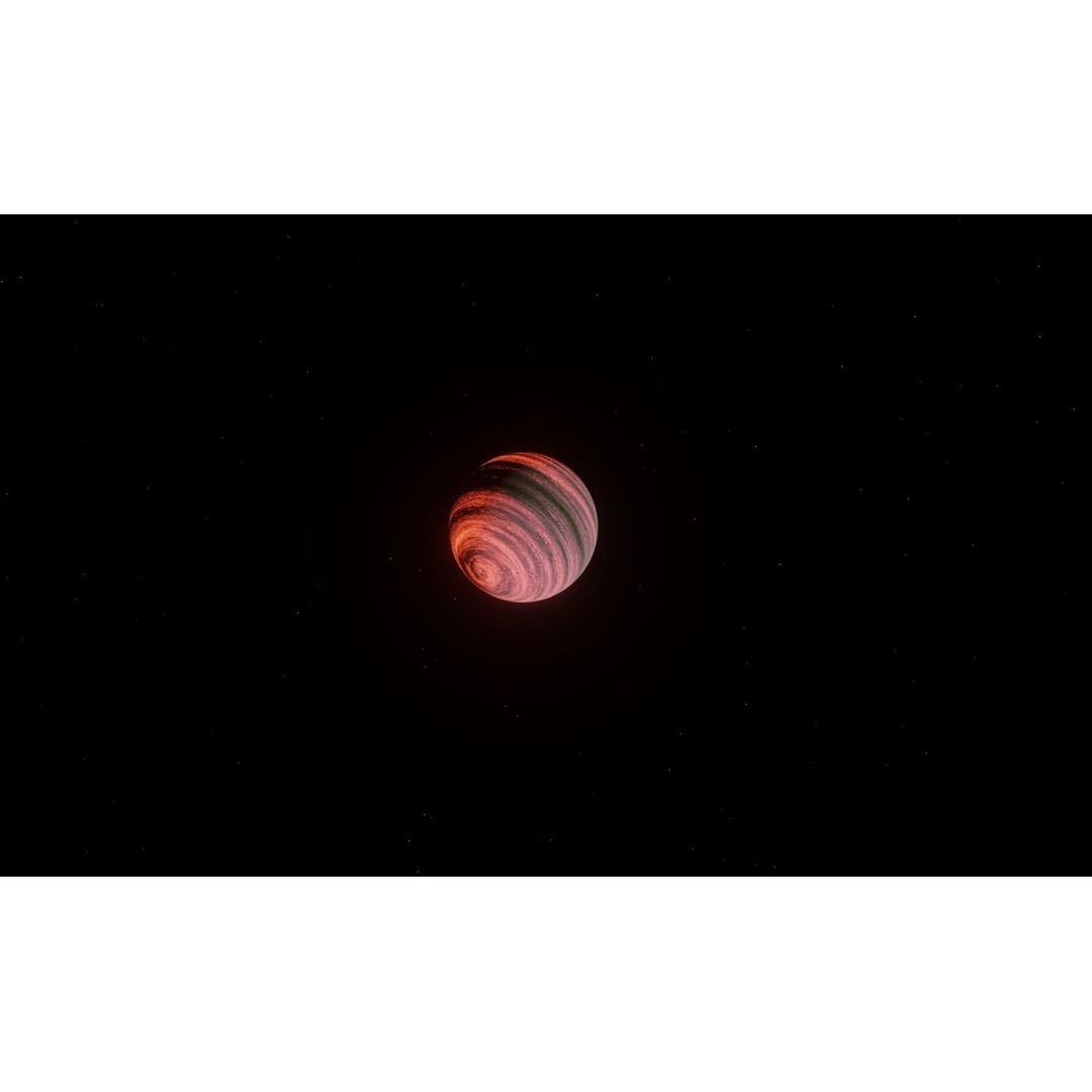 Gas Giant Planet 3D Model – Low Poly Game Asset, FBX, PBR Textures - View 9