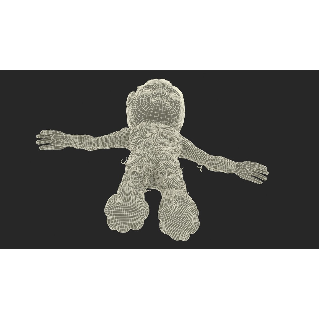Little Groot 3D Model – High Poly Character with PBR Textures, FBX