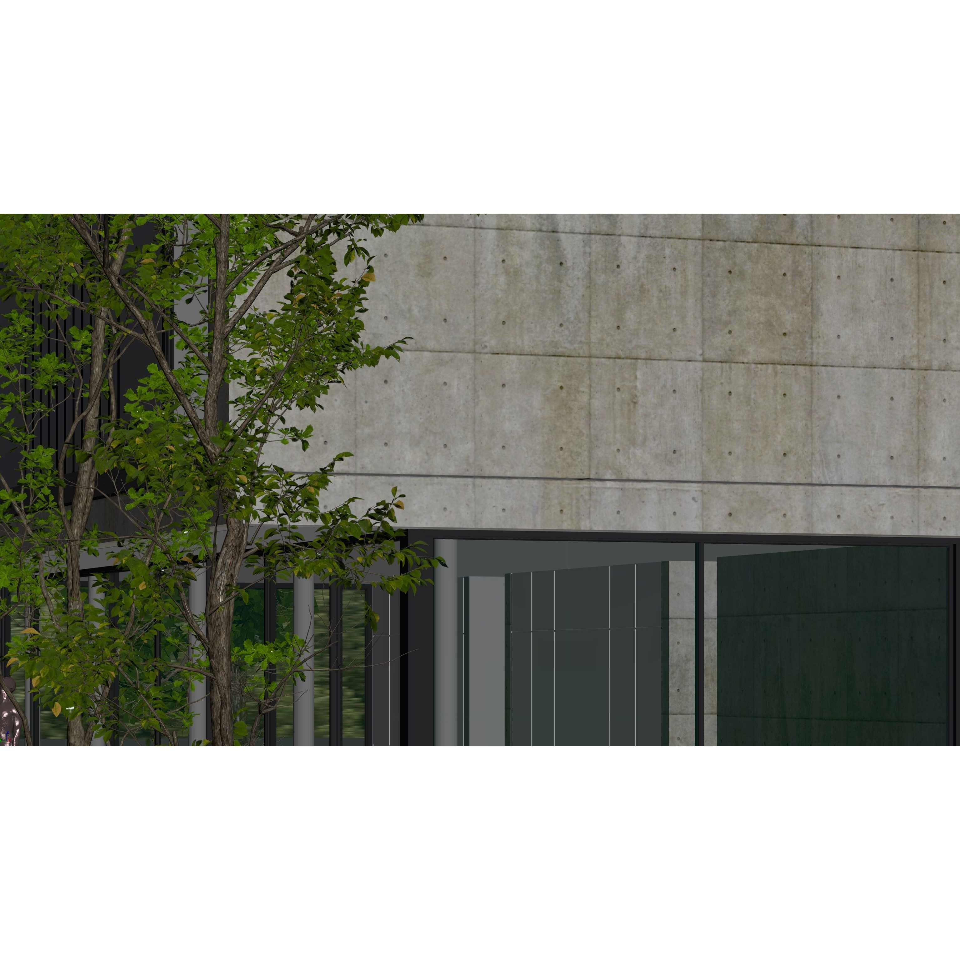Villa Concrete - Architectural 3D Model - View 17