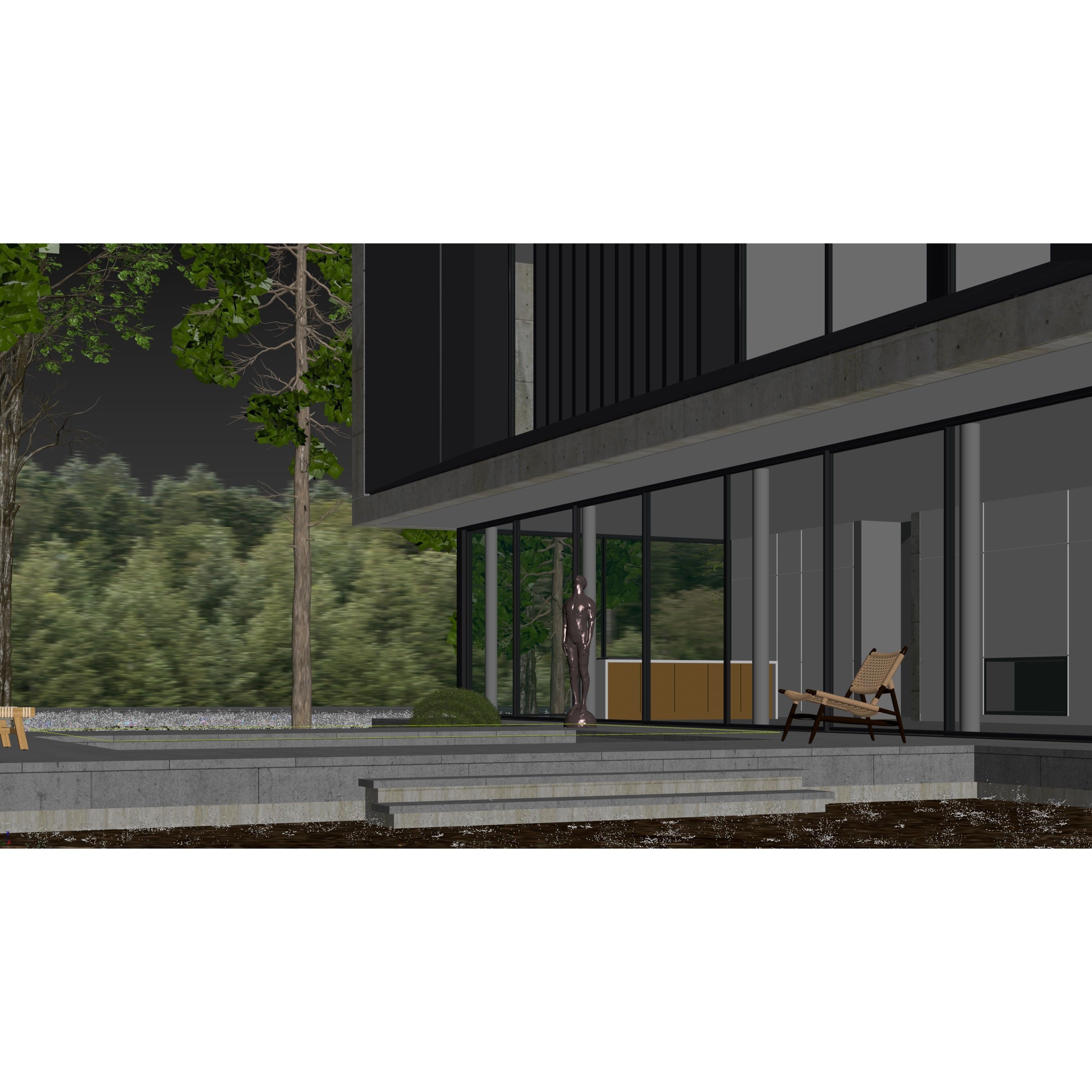 Villa Concrete - Architectural 3D Model - View 21