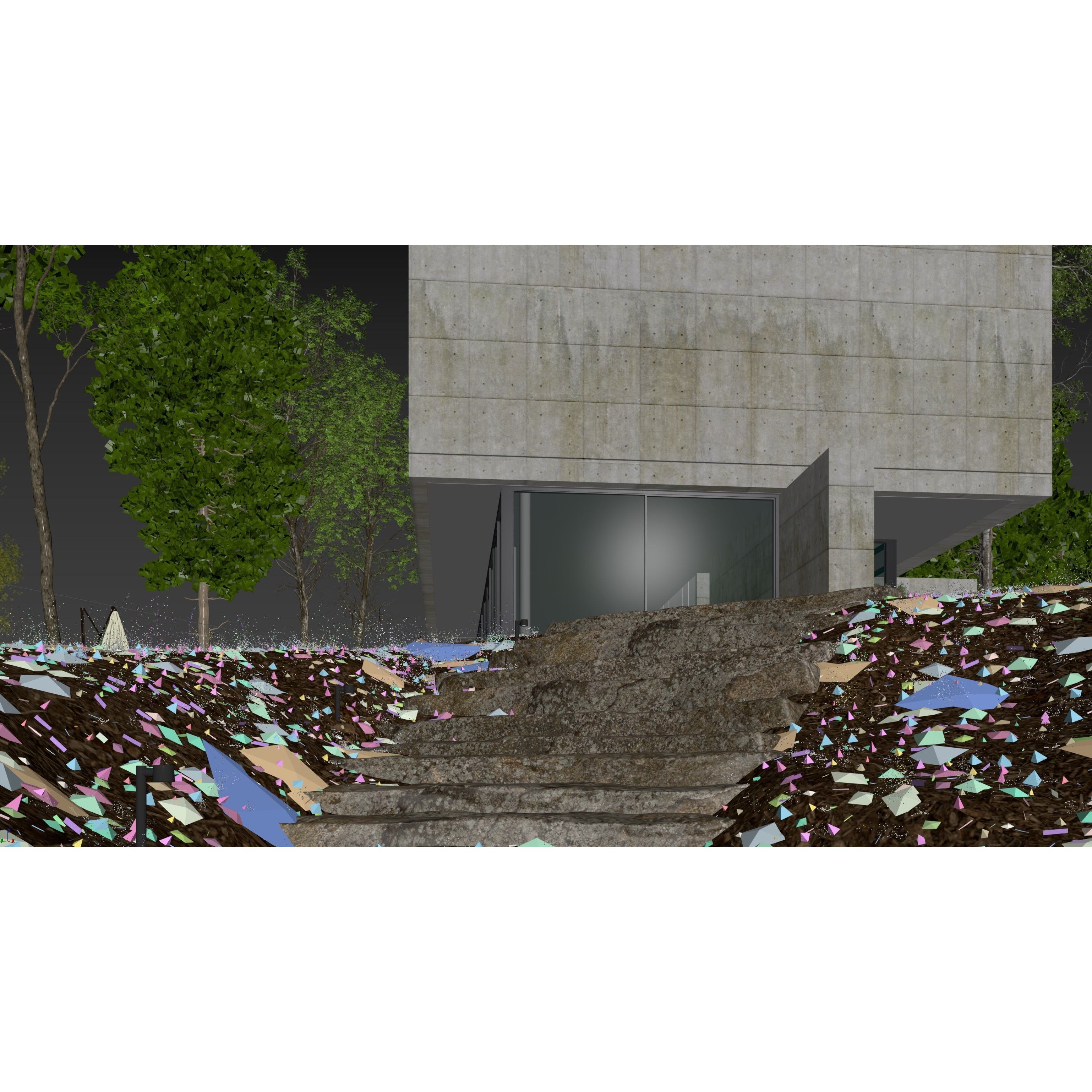Villa Concrete - Architectural 3D Model - View 22