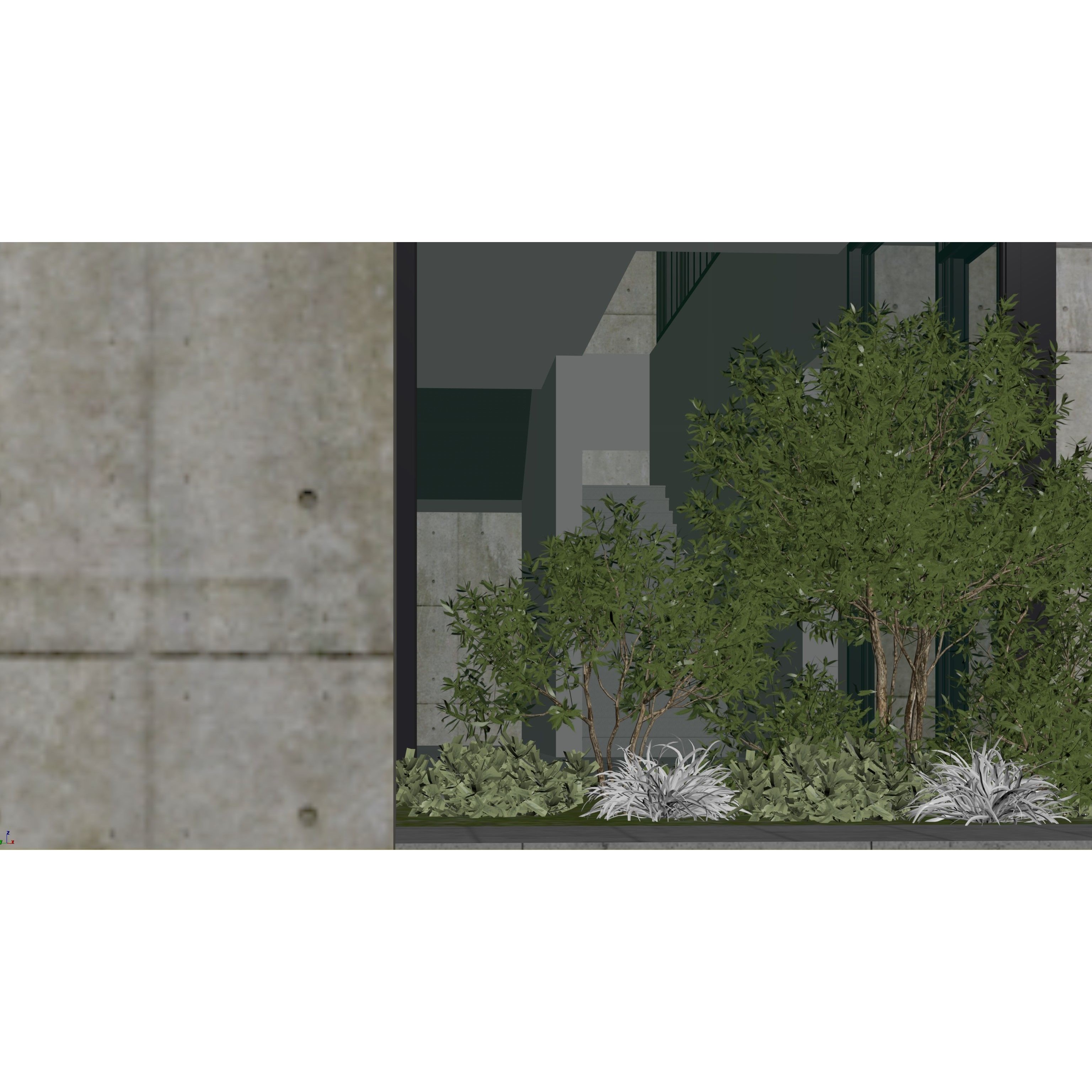 Villa Concrete - Architectural 3D Model - View 27