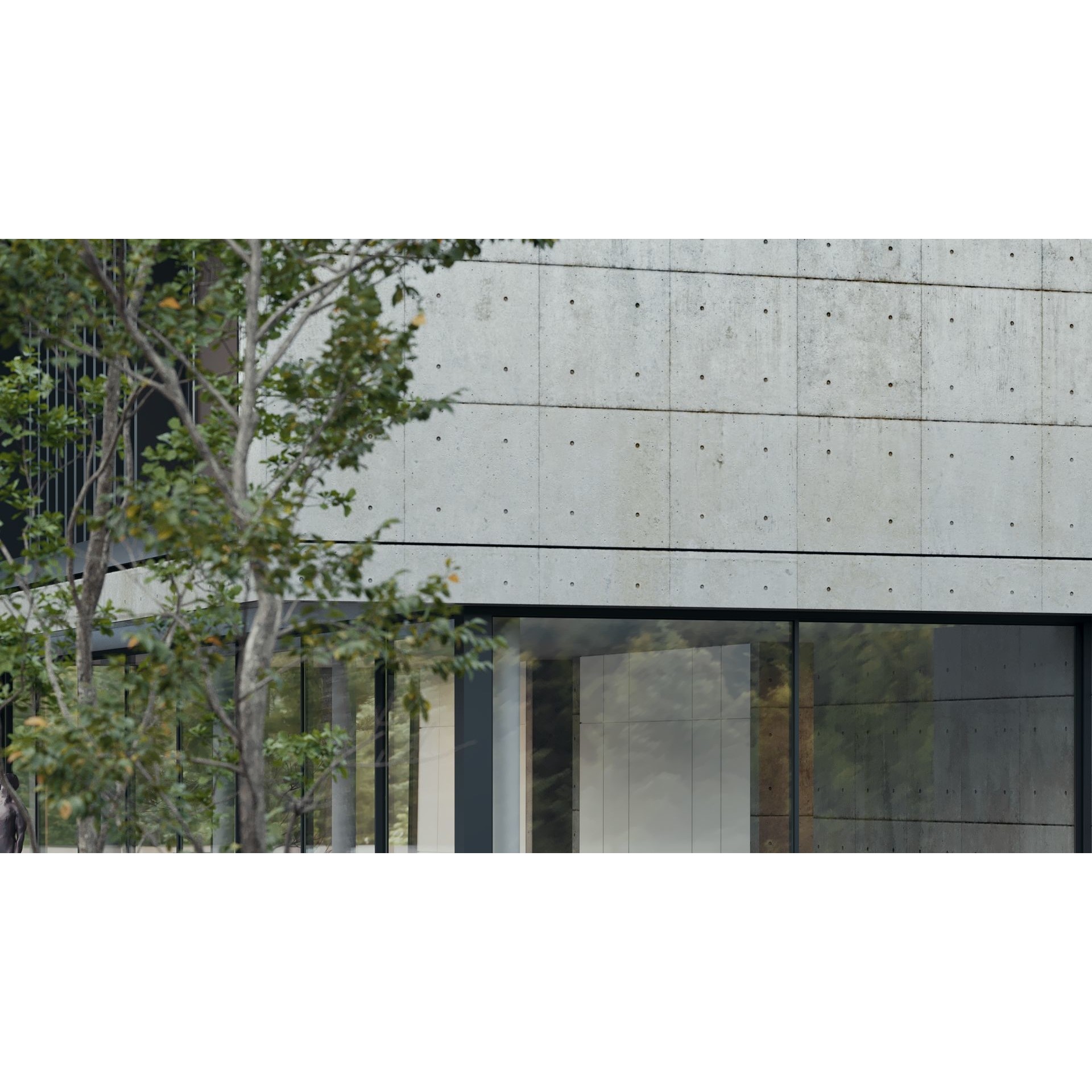 Villa Concrete - Architectural 3D Model - View 3