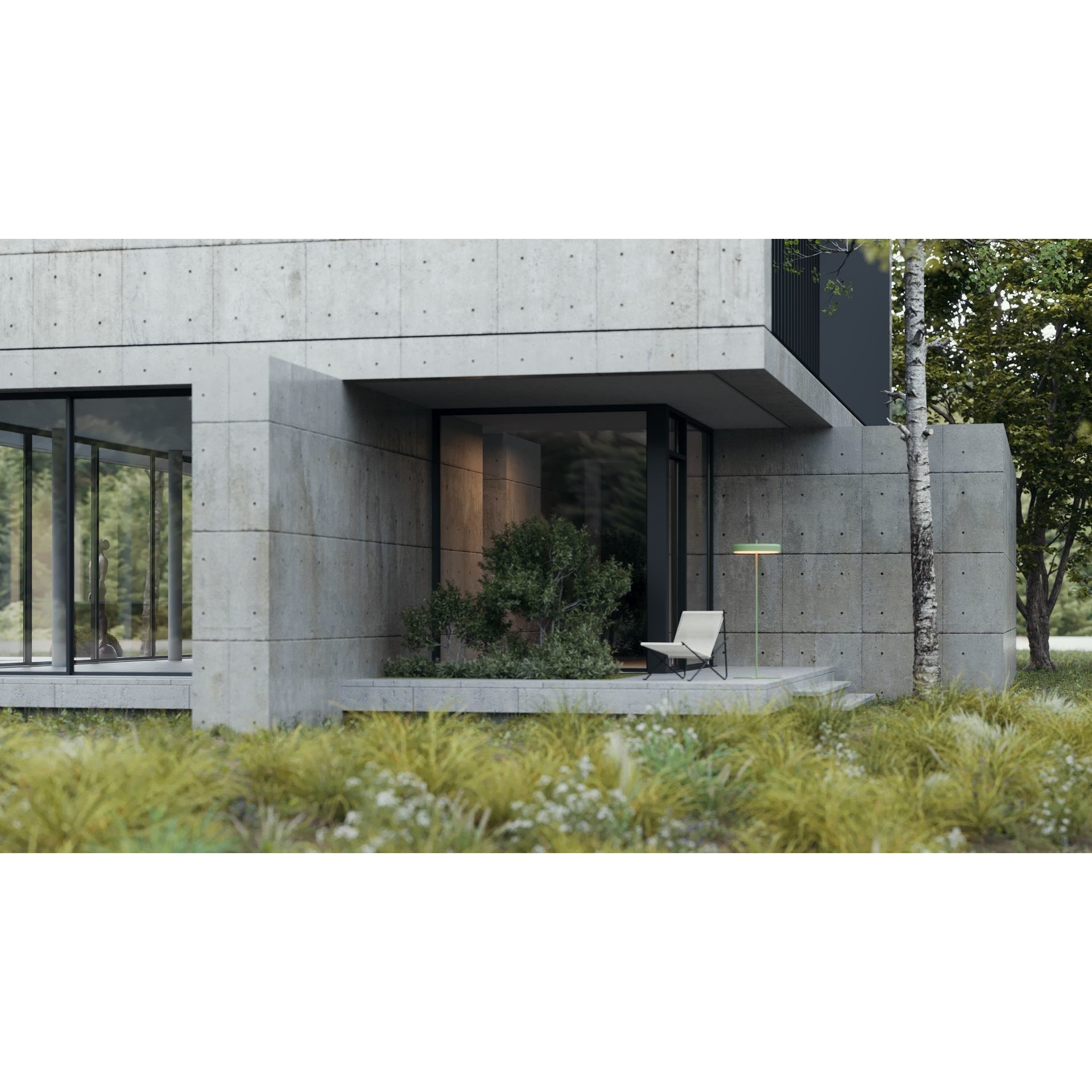 Villa Concrete - Architectural 3D Model - View 8