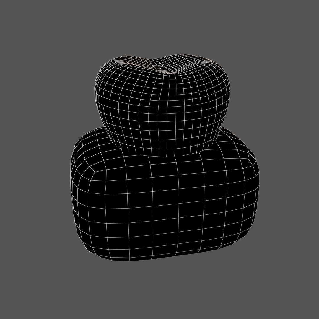 Tooth With Gums Emoji 3D Model – Low Poly PBR Asset, FBX, OBJ - View 6