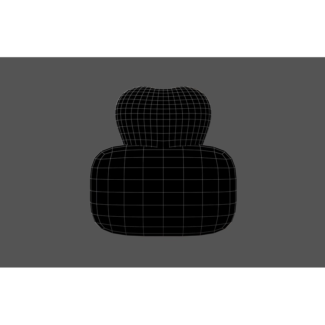 Tooth With Gums Emoji 3D Model – Low Poly PBR Asset, FBX, OBJ - View 7