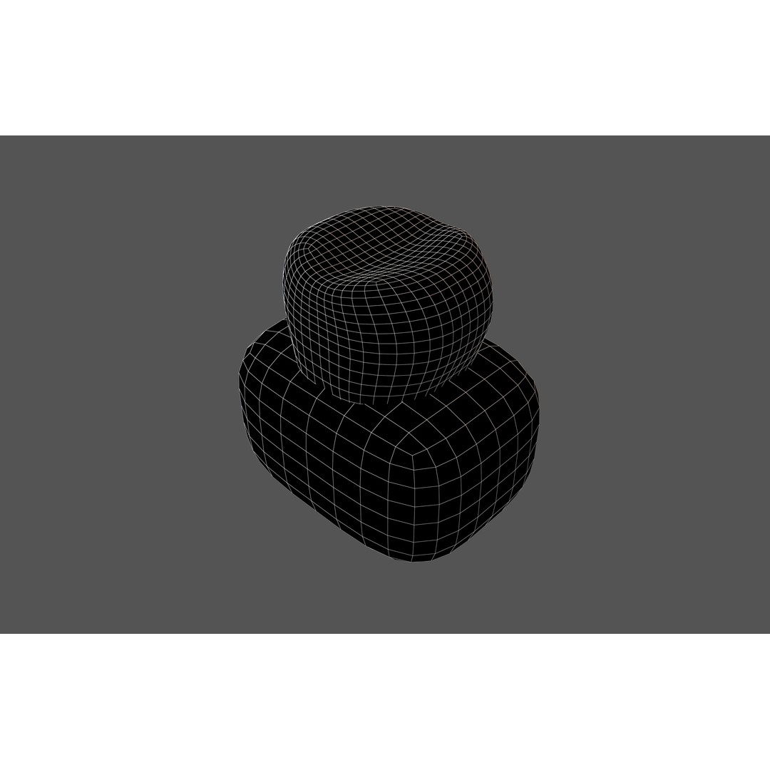 Tooth With Gums Emoji 3D Model – Low Poly PBR Asset, FBX, OBJ - View 8