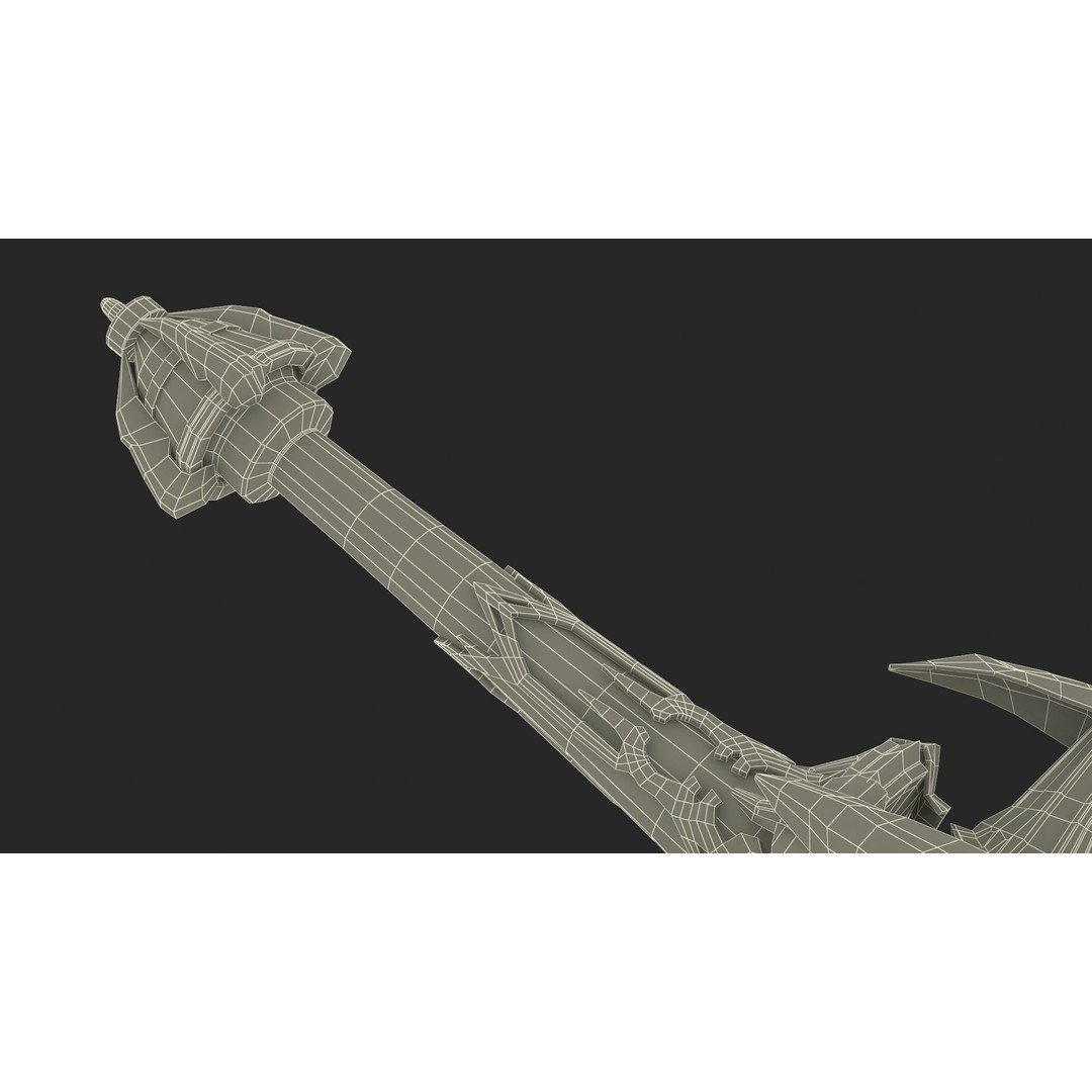 Futuristic Green Sword 3D Model – Sci-Fi Toy Weapon, FBX PBR - View 24