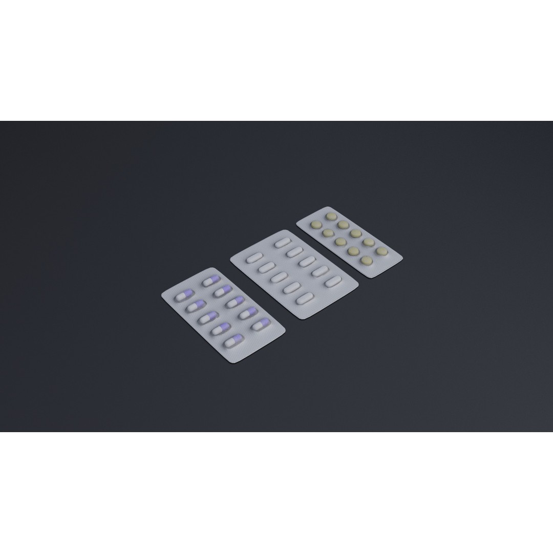 Medicine Pill 3D Model – Low Poly PBR Asset for Healthcare - View 5