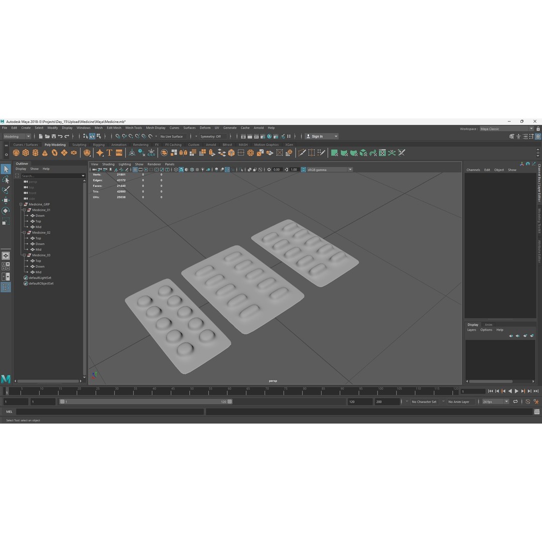 Medicine Pill 3D Model – Low Poly PBR Asset for Healthcare - View 8