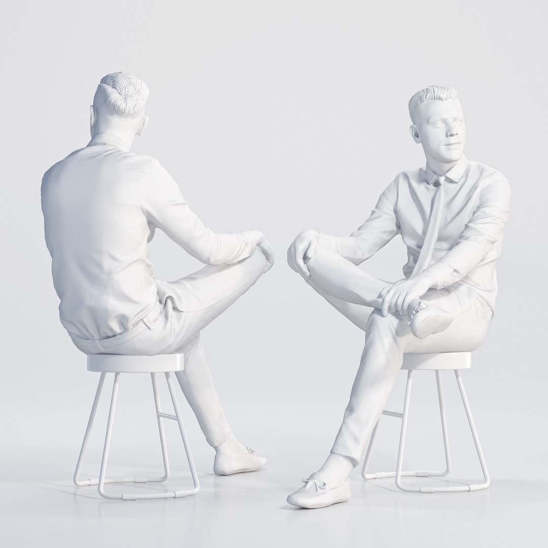 Business People 3D Model – Realistic Characters, Vray & Corona Formats - View 10