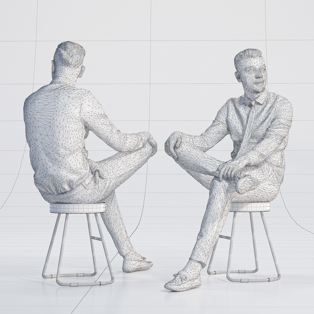 Business People 3D Model – Realistic Characters, Vray & Corona Formats - View 11