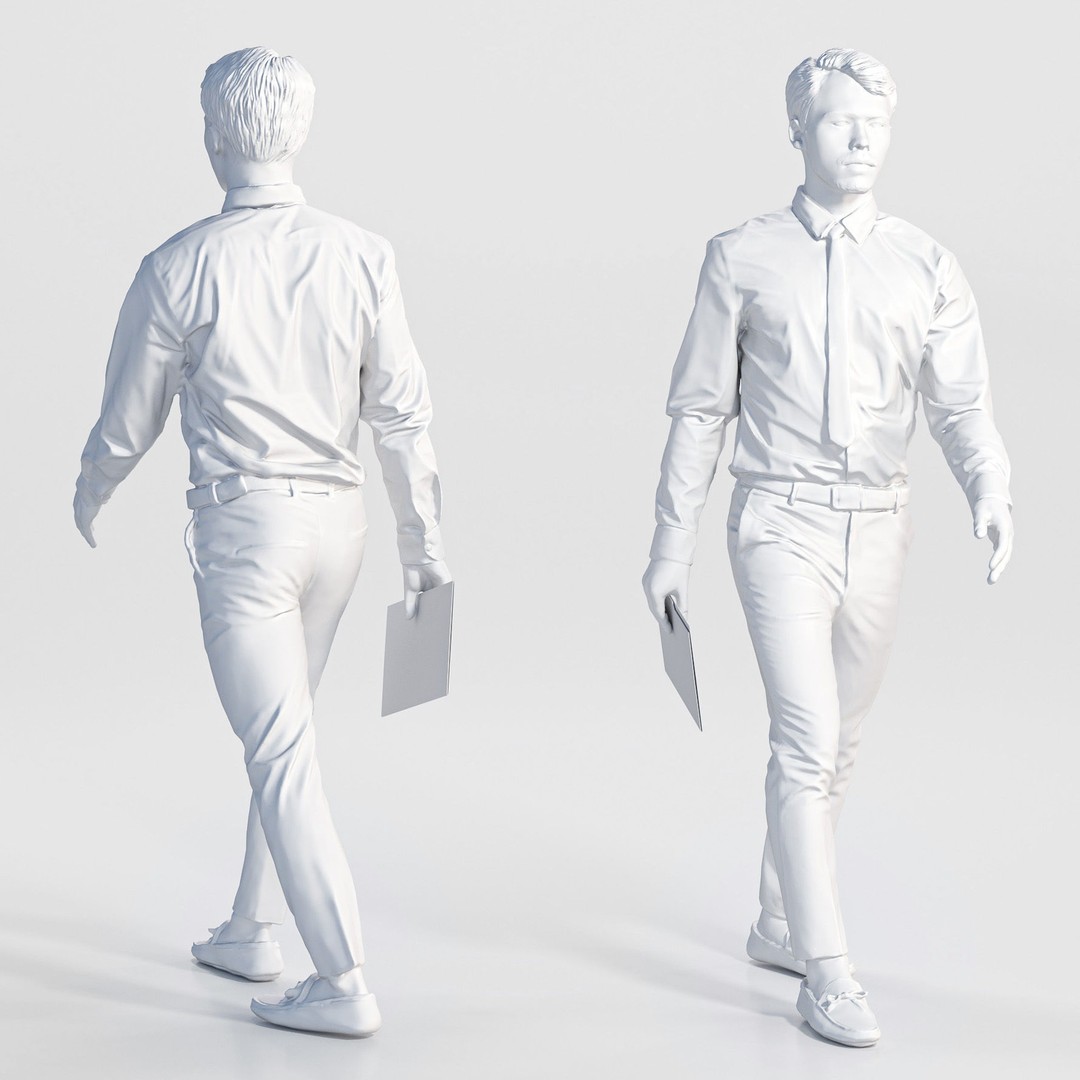 Business People 3D Model – Realistic Characters, Vray & Corona Formats - View 22