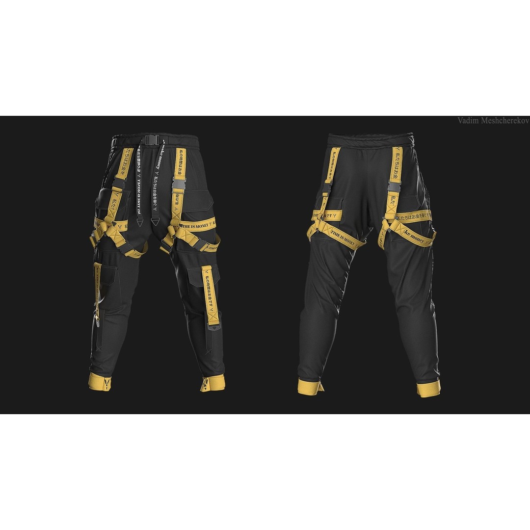 Male Streetwear 3D Model – High Poly Outfit for DAZ Studio - View 6