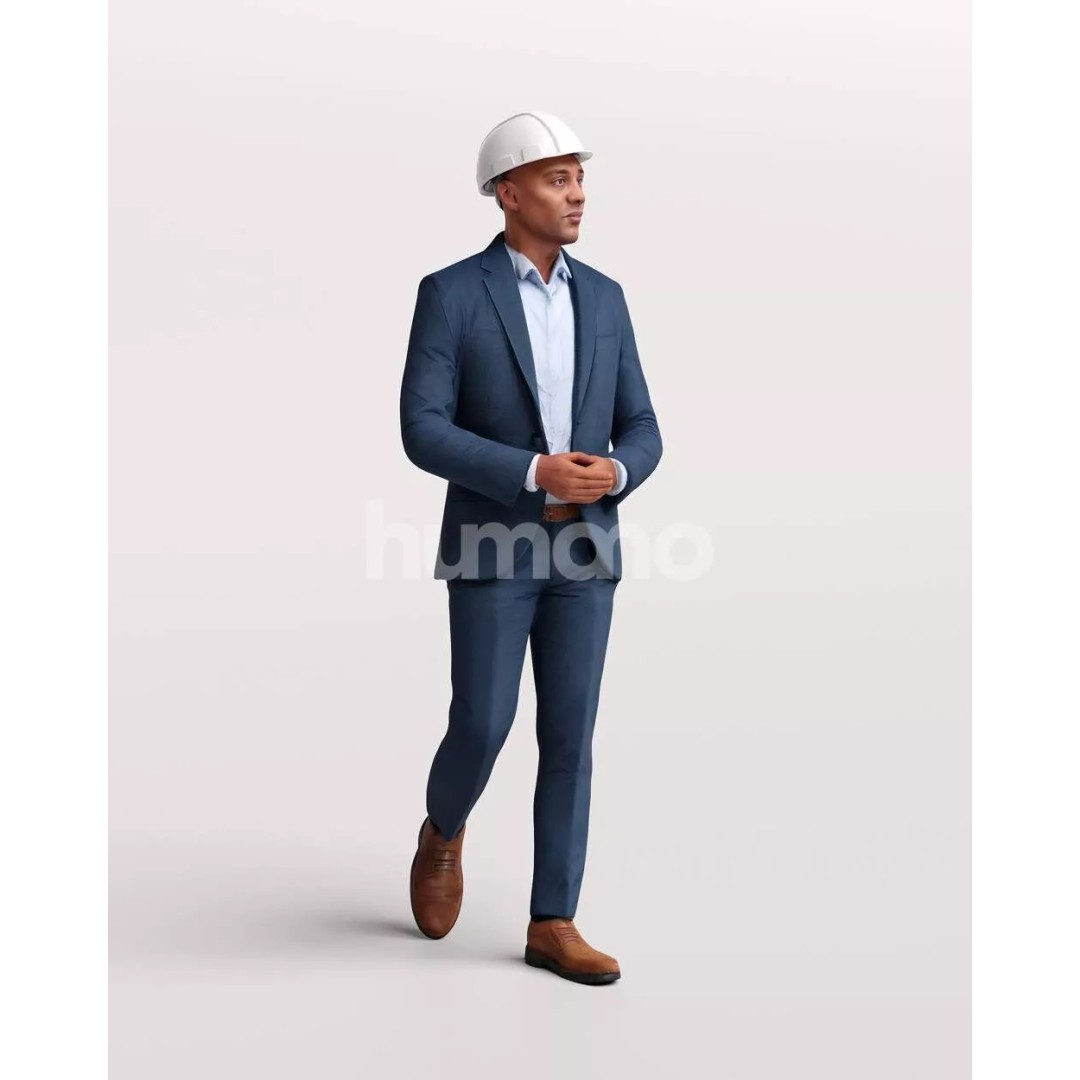 Humano Workwear Man 3D Model – Construction Worker PBR Textures, FBX