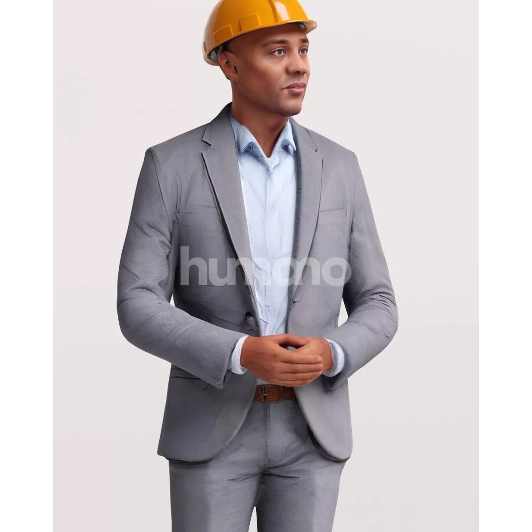 Humano Workwear Man 3D Model – Construction Worker PBR Textures, FBX - View 10