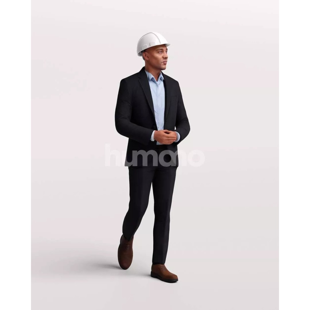Humano Workwear Man 3D Model – Construction Worker PBR Textures, FBX - View 13