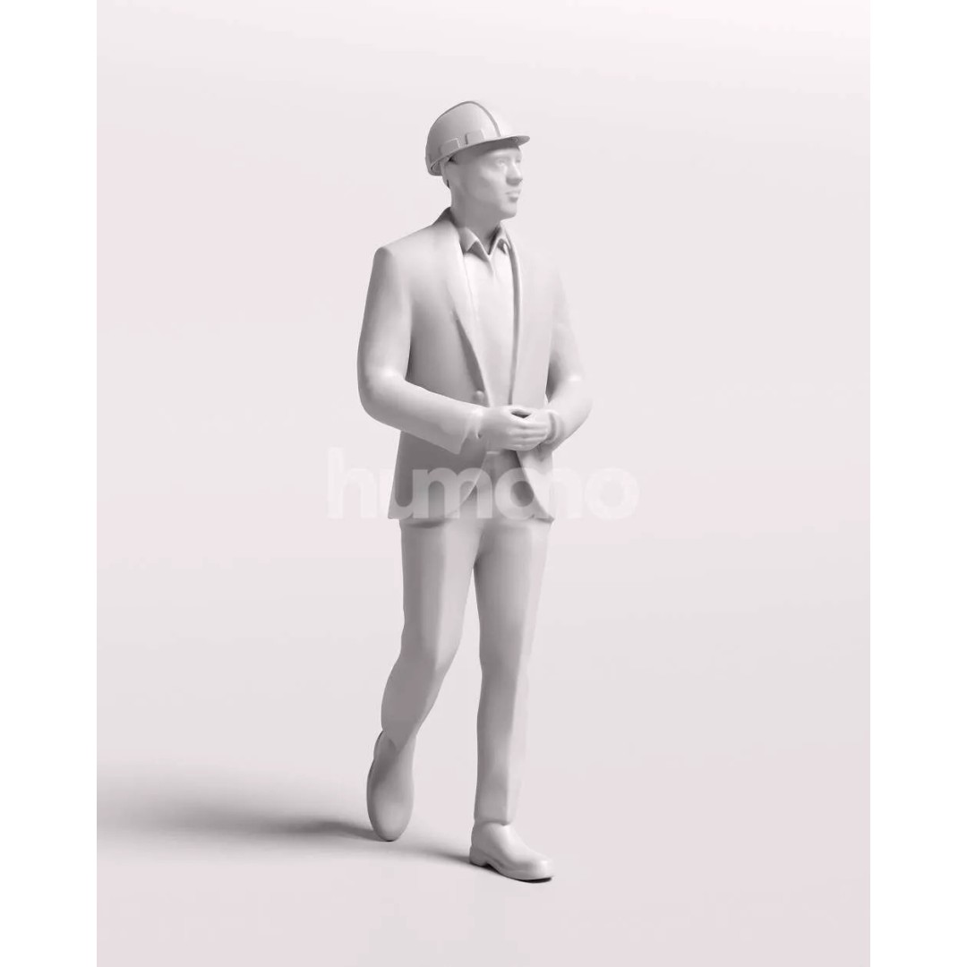 Humano Workwear Man 3D Model – Construction Worker PBR Textures, FBX - View 3
