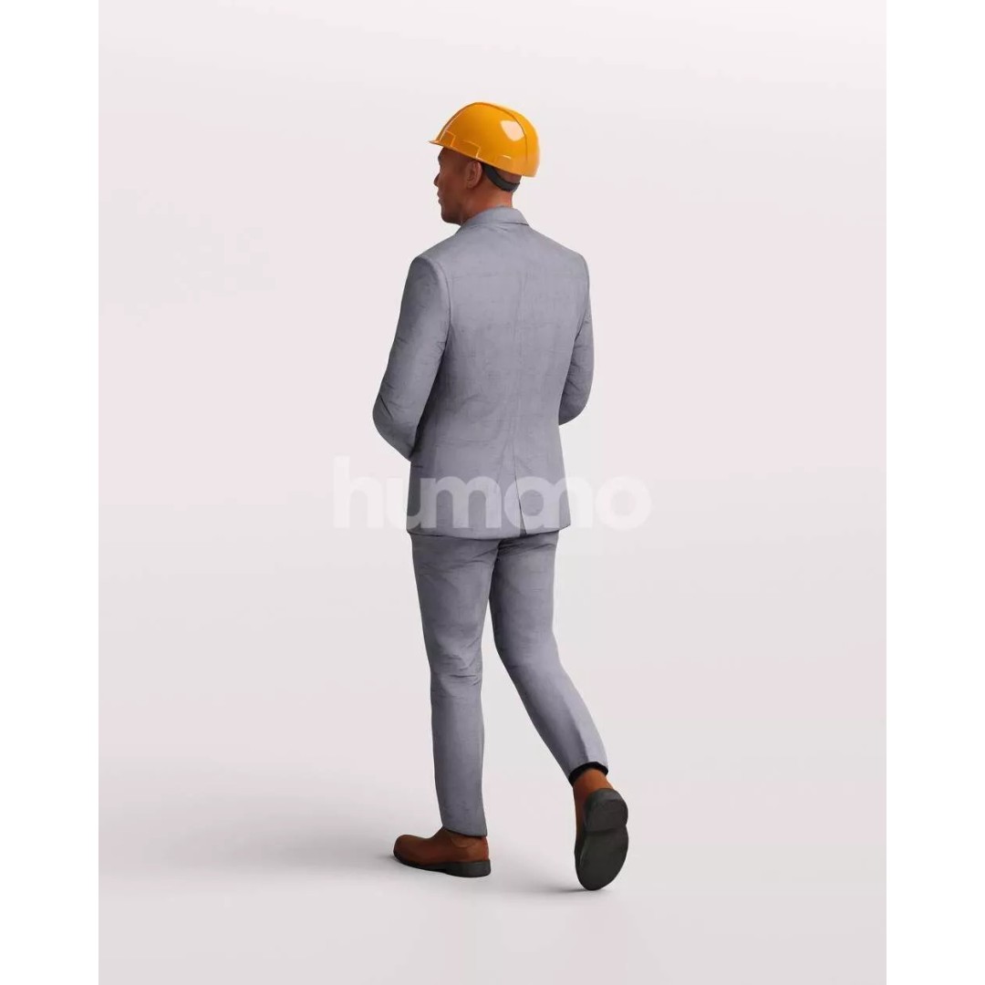 Humano Workwear Man 3D Model – Construction Worker PBR Textures, FBX - View 8