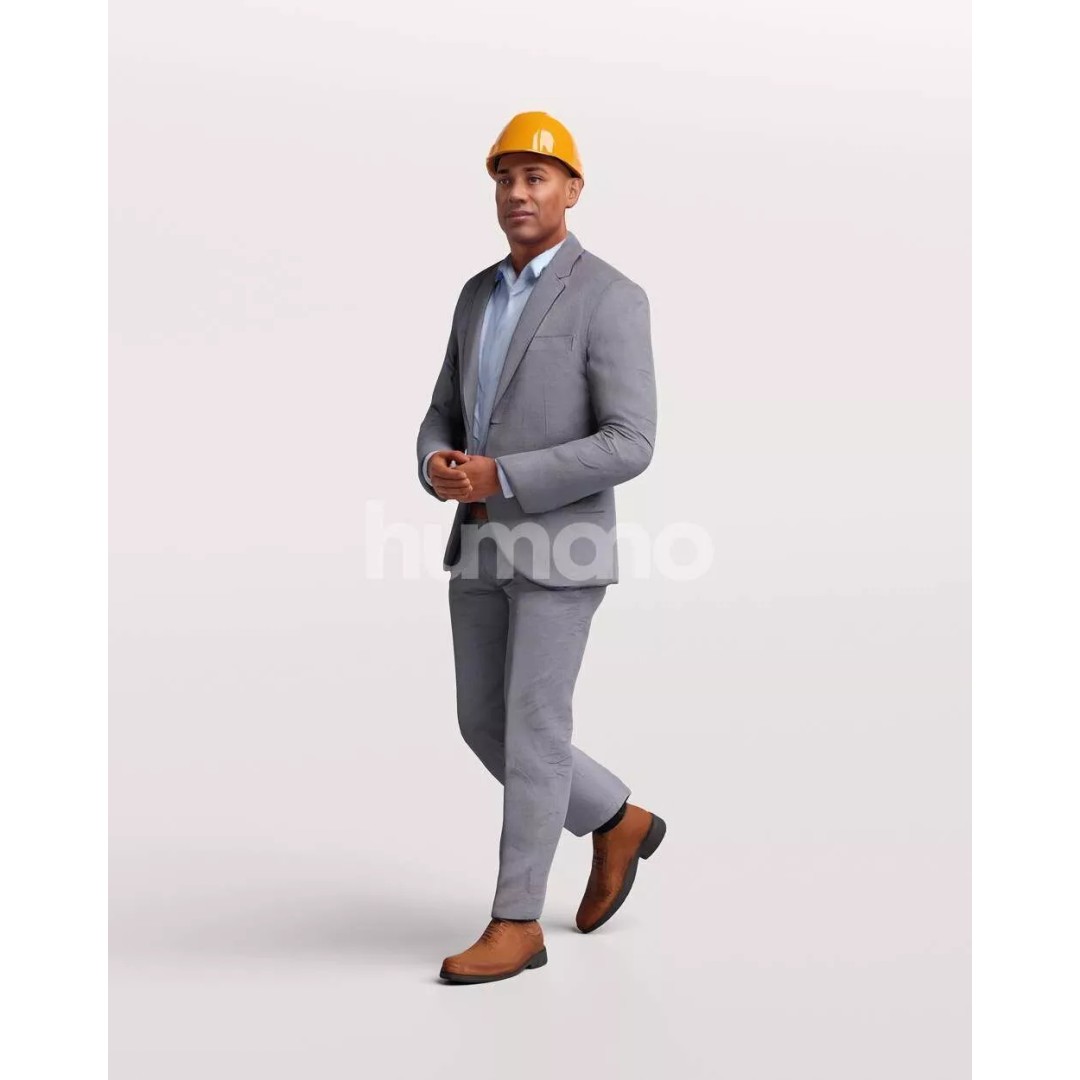 Humano Workwear Man 3D Model – Construction Worker PBR Textures, FBX - View 9