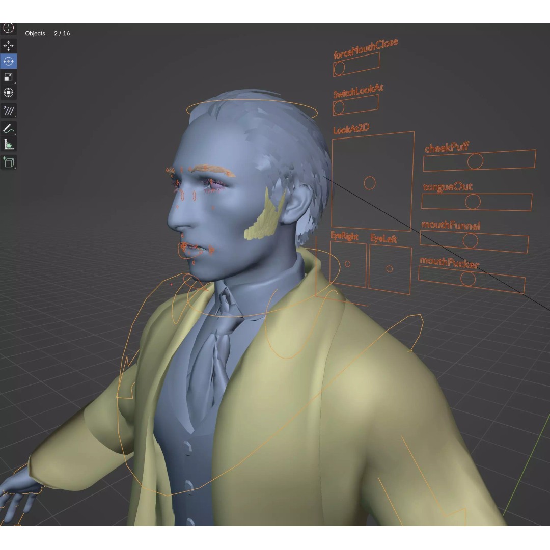 Sherlock Holmes 3D Model – Victorian Gentleman, Rigged, FBX, PBR