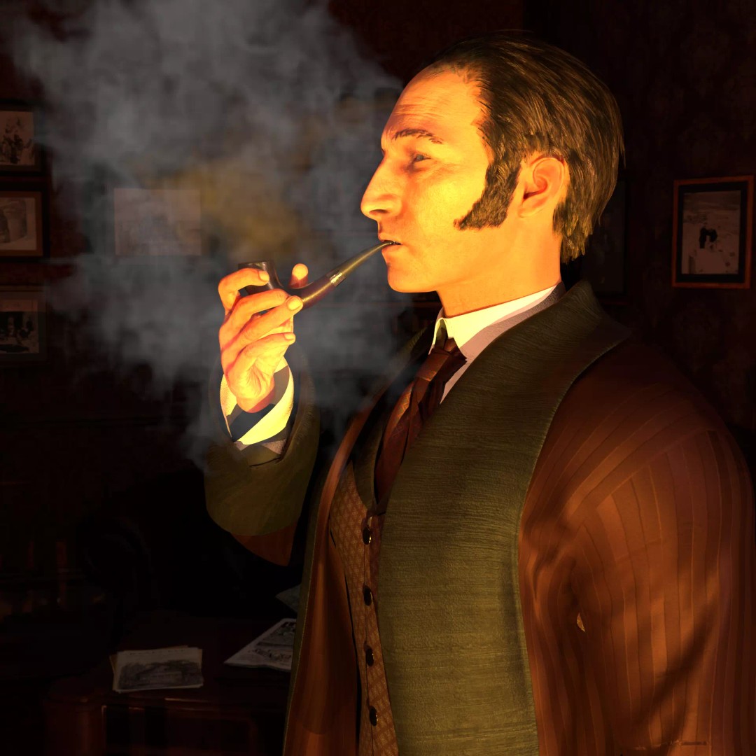 Sherlock Holmes 3D Model – Victorian Gentleman, Rigged, FBX, PBR - View 11