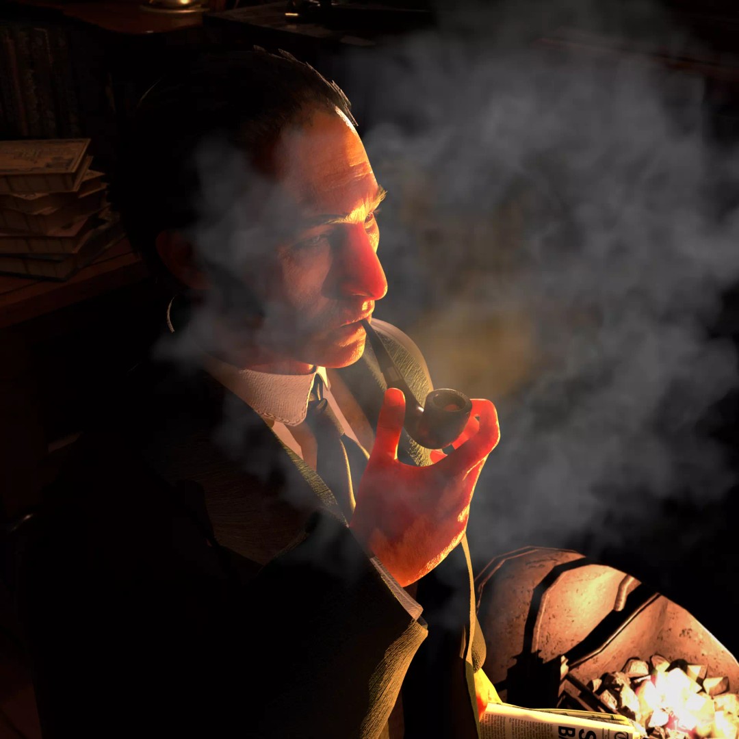 Sherlock Holmes 3D Model – Victorian Gentleman, Rigged, FBX, PBR - View 13
