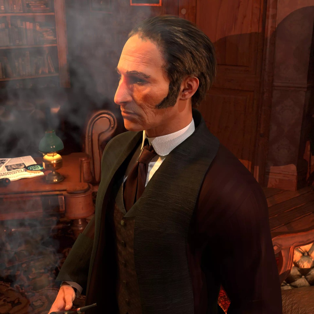 Sherlock Holmes 3D Model – Victorian Gentleman, Rigged, FBX, PBR - View 16