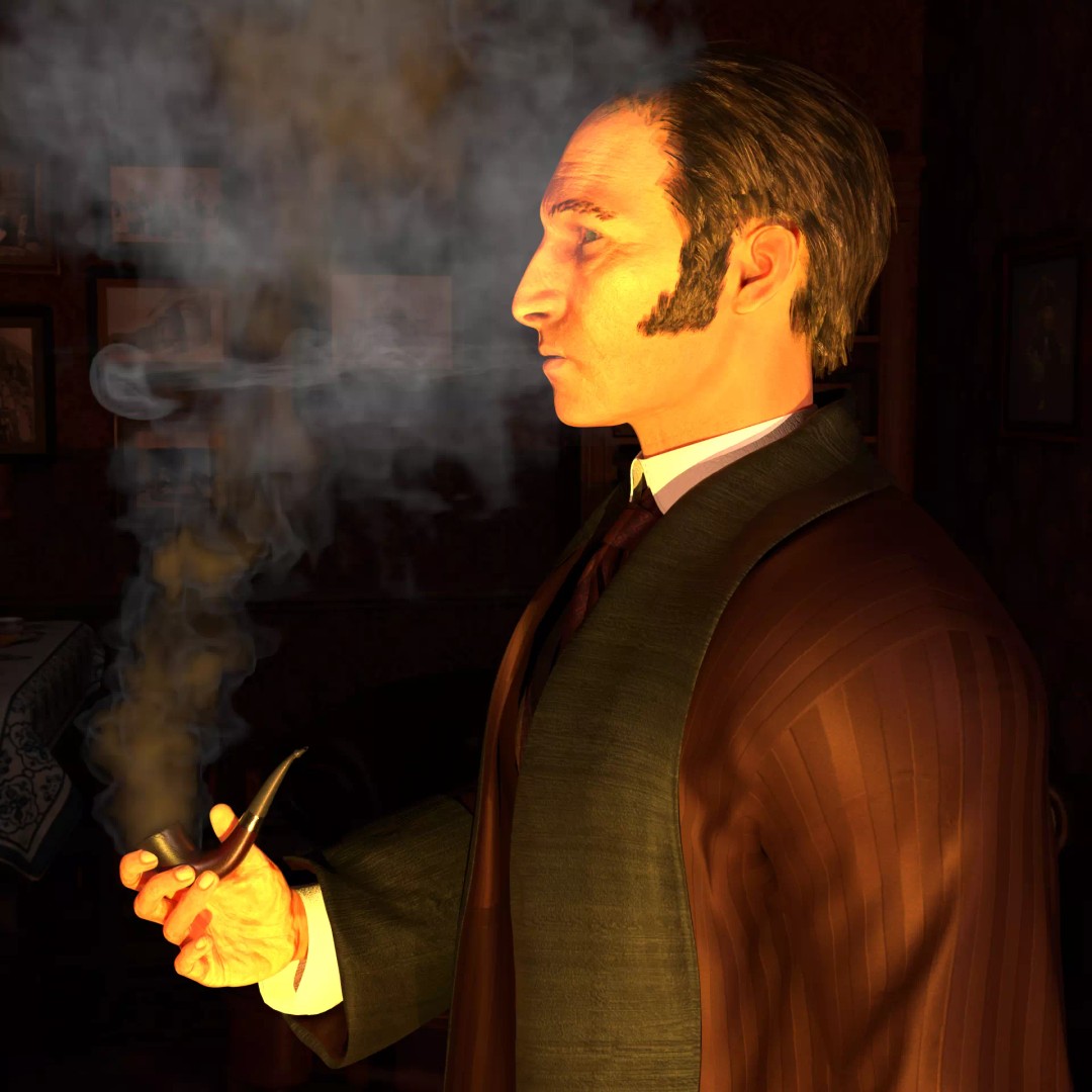 Sherlock Holmes 3D Model – Victorian Gentleman, Rigged, FBX, PBR - View 21