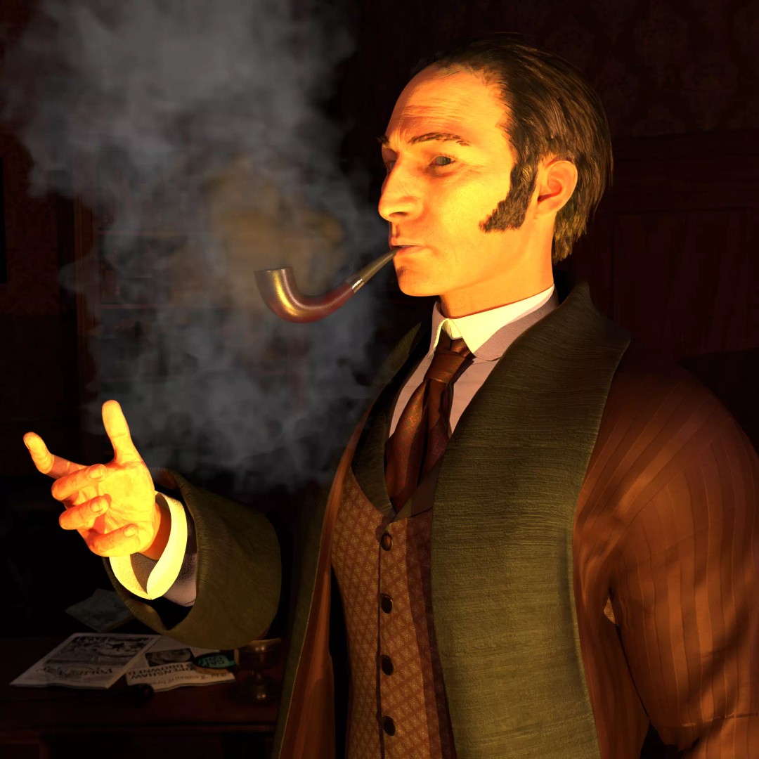 Sherlock Holmes 3D Model – Victorian Gentleman, Rigged, FBX, PBR - View 23