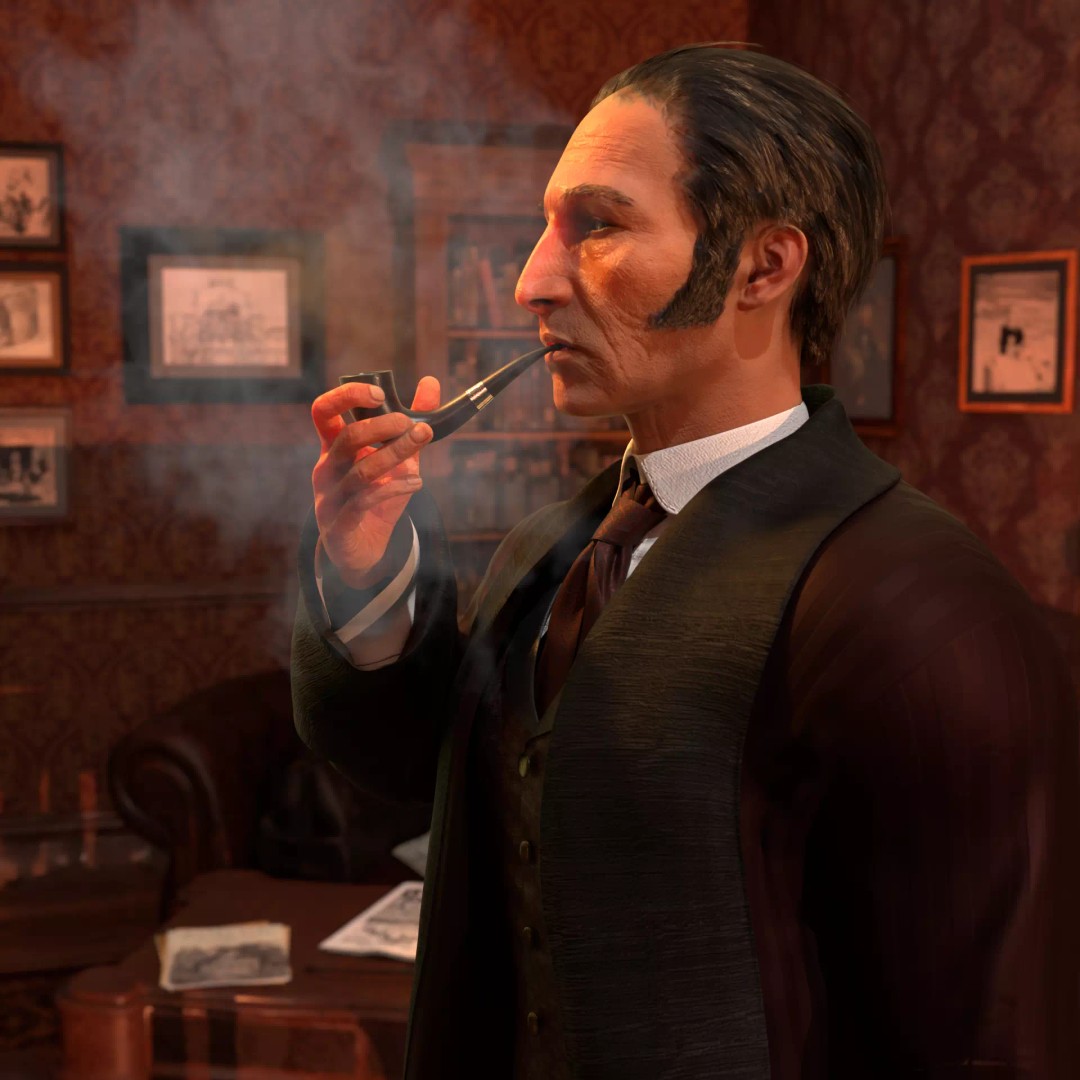 Sherlock Holmes 3D Model – Victorian Gentleman, Rigged, FBX, PBR - View 24