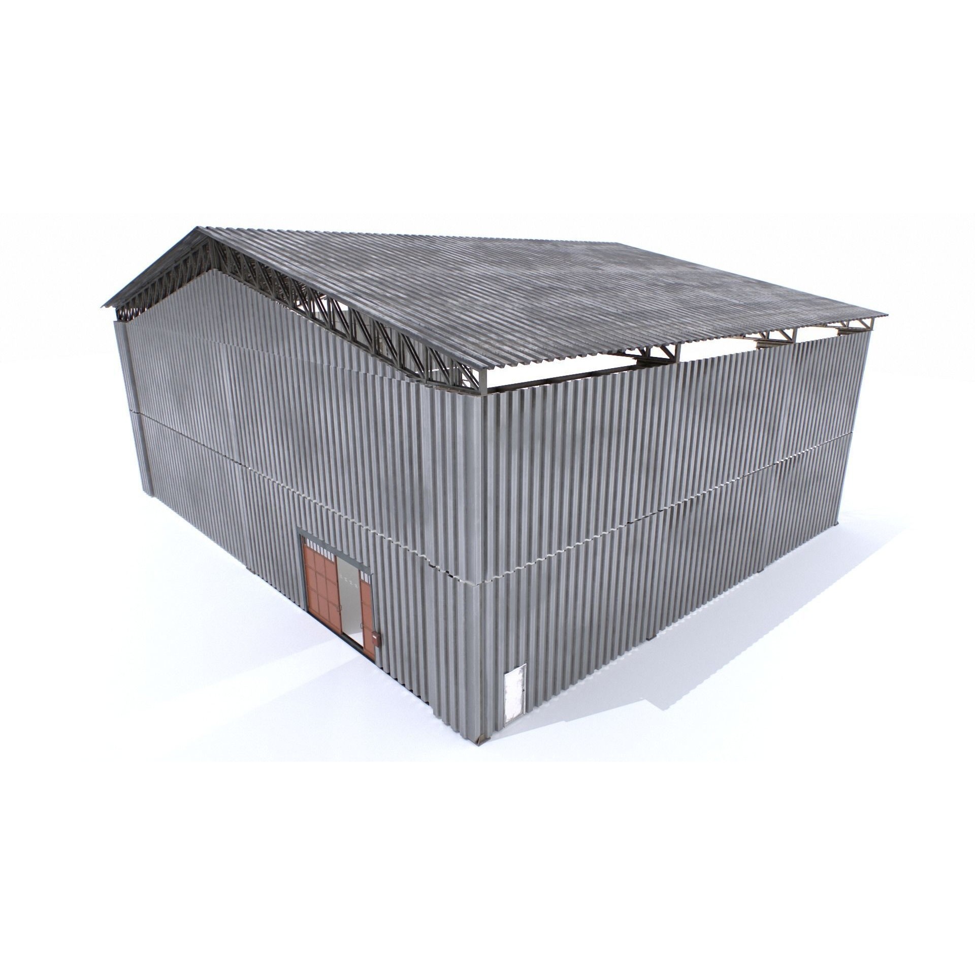 Modular Hangar - Low-Poly Game-Ready 3D Model - View 14