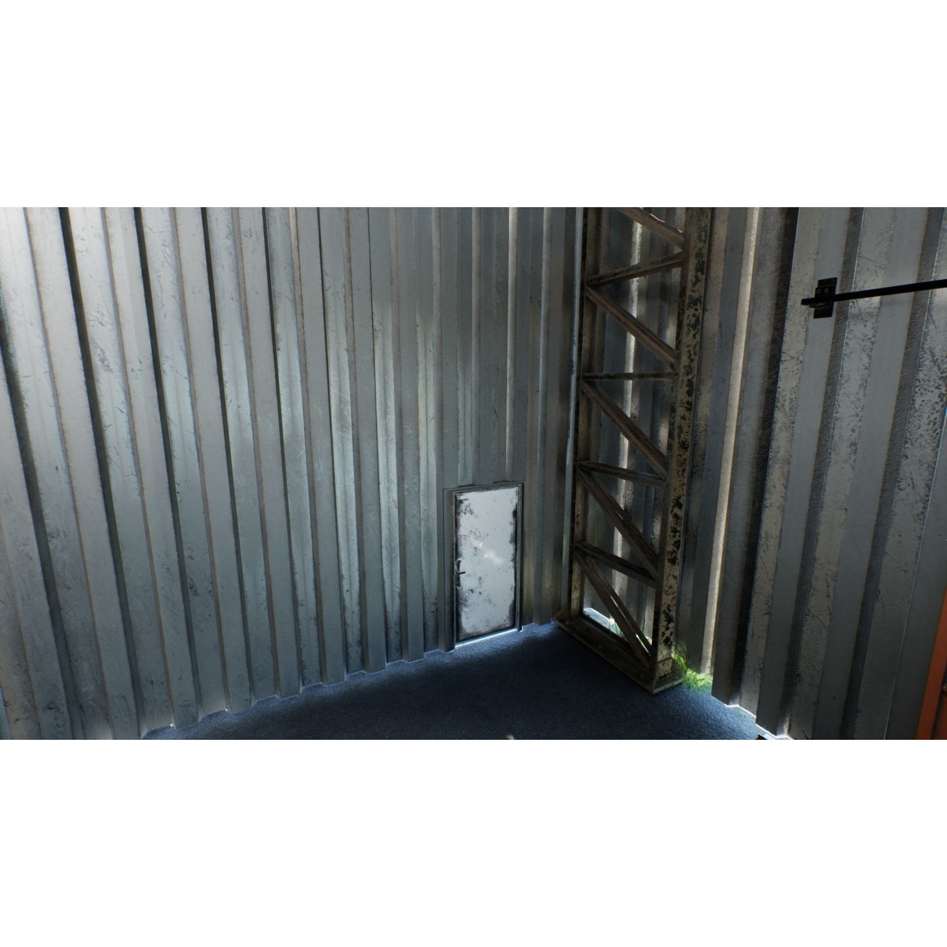 Modular Hangar - Low-Poly Game-Ready 3D Model - View 6