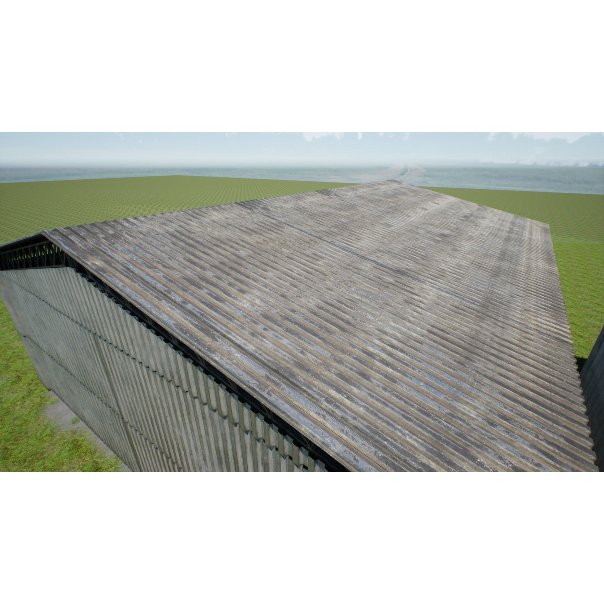 Modular Hangar - Low-Poly Game-Ready 3D Model - View 7