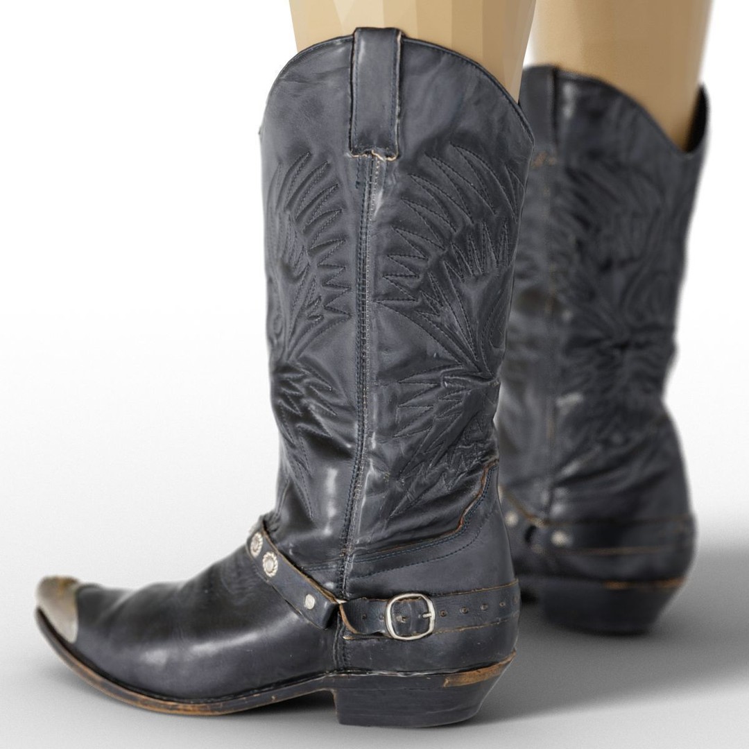 Women's Boots and Heels 3D Model – Low Poly Footwear Collection, OBJ - View 4