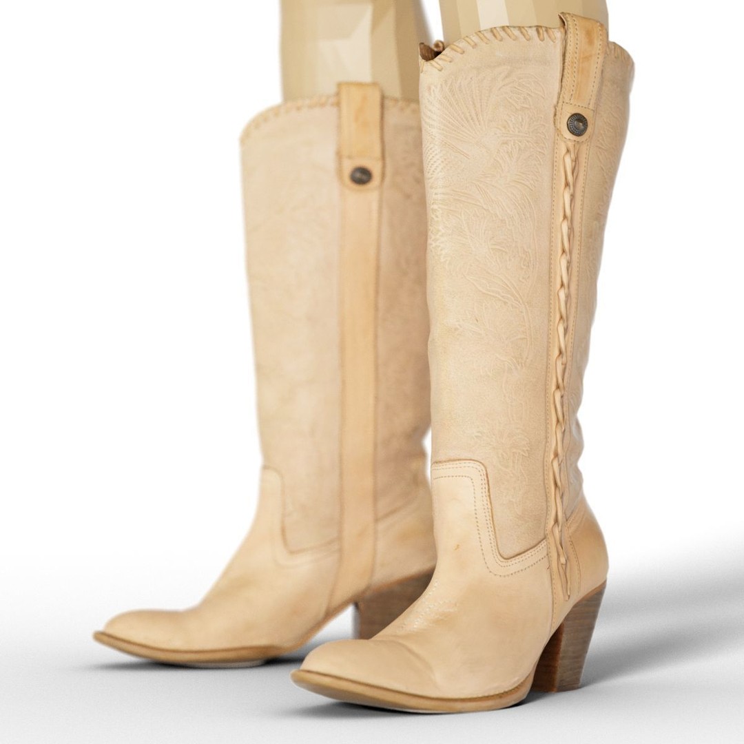 Women's Boots and Heels 3D Model – Low Poly Footwear Collection, OBJ - View 41