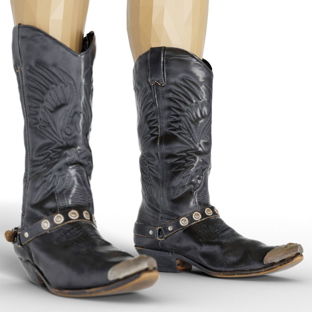 Women's Boots and Heels 3D Model – Low Poly Footwear Collection, OBJ - View 6