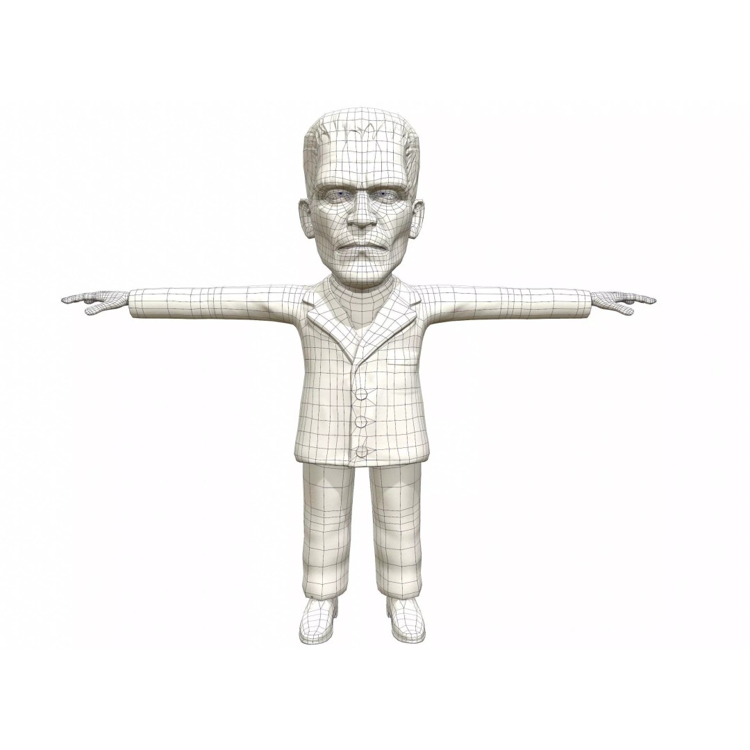 Halloween Characters Pack 3D Model – Low Poly Rigged Animated Assets - View 14