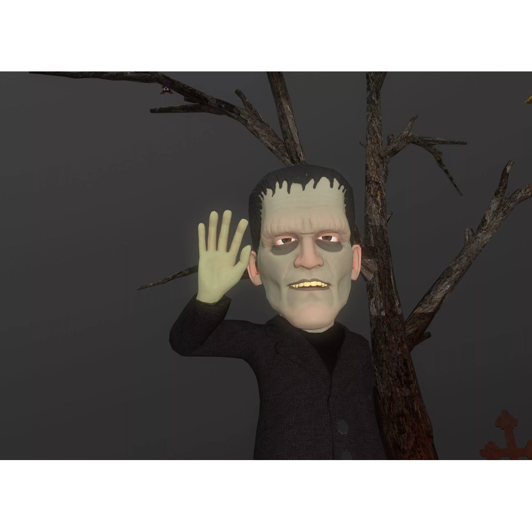 Halloween Characters Pack 3D Model – Low Poly Rigged Animated Assets - View 9