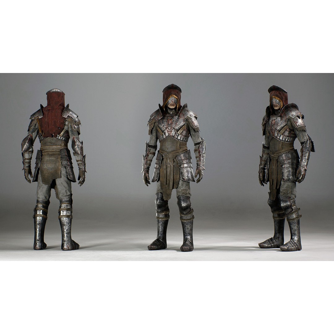 Necromancer 3D Model – Low Poly Game Ready Character with Rigging - View 17