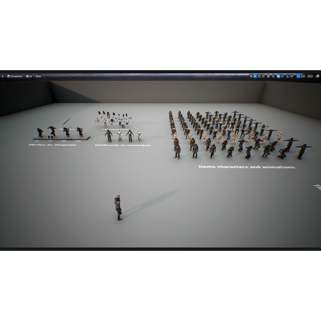 Necromancer 3D Model – Low Poly Game Ready Character with Rigging - View 20