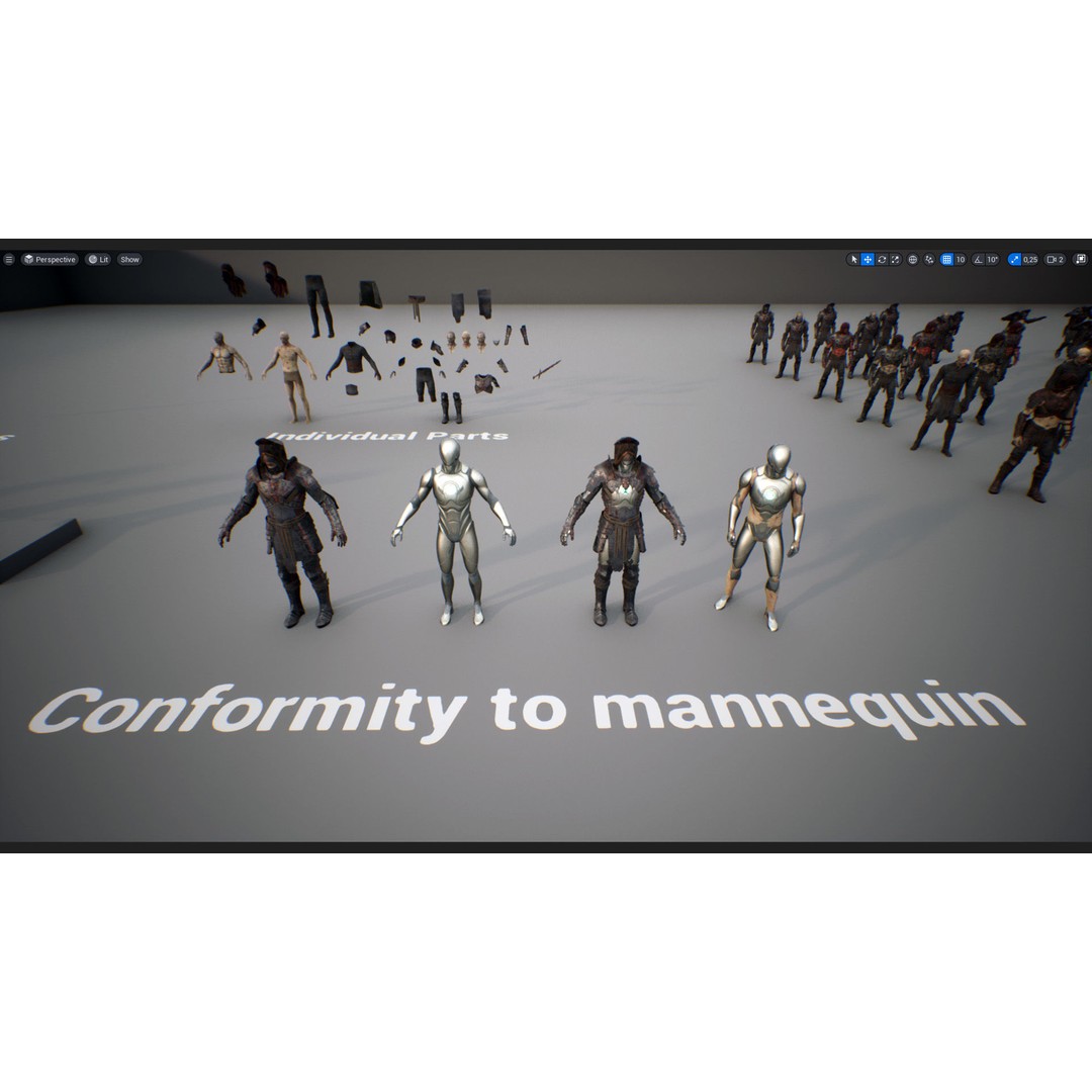 Necromancer 3D Model – Low Poly Game Ready Character with Rigging - View 21